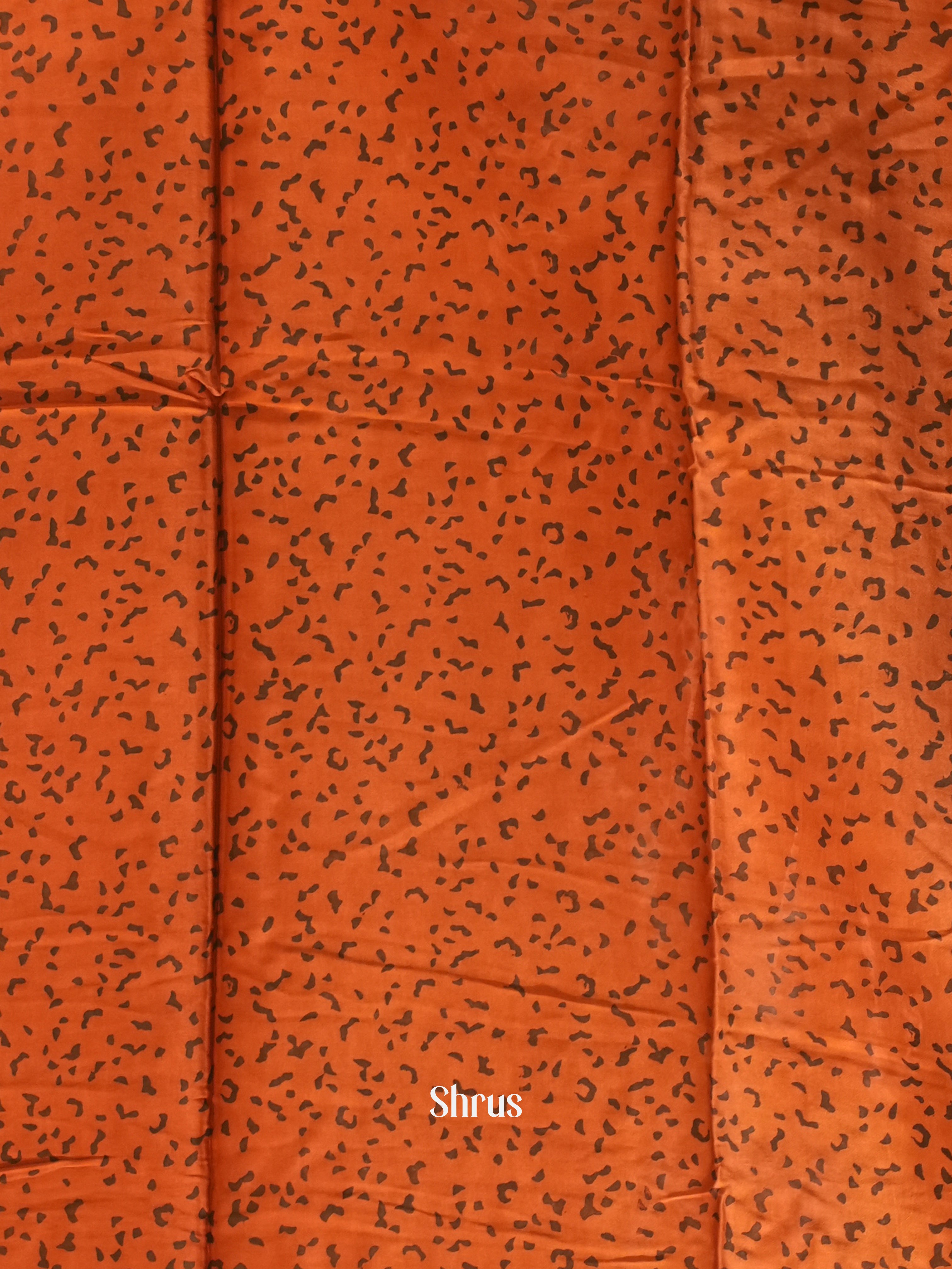 Brick - Modal Silk Saree - Shop on ShrusEternity.com