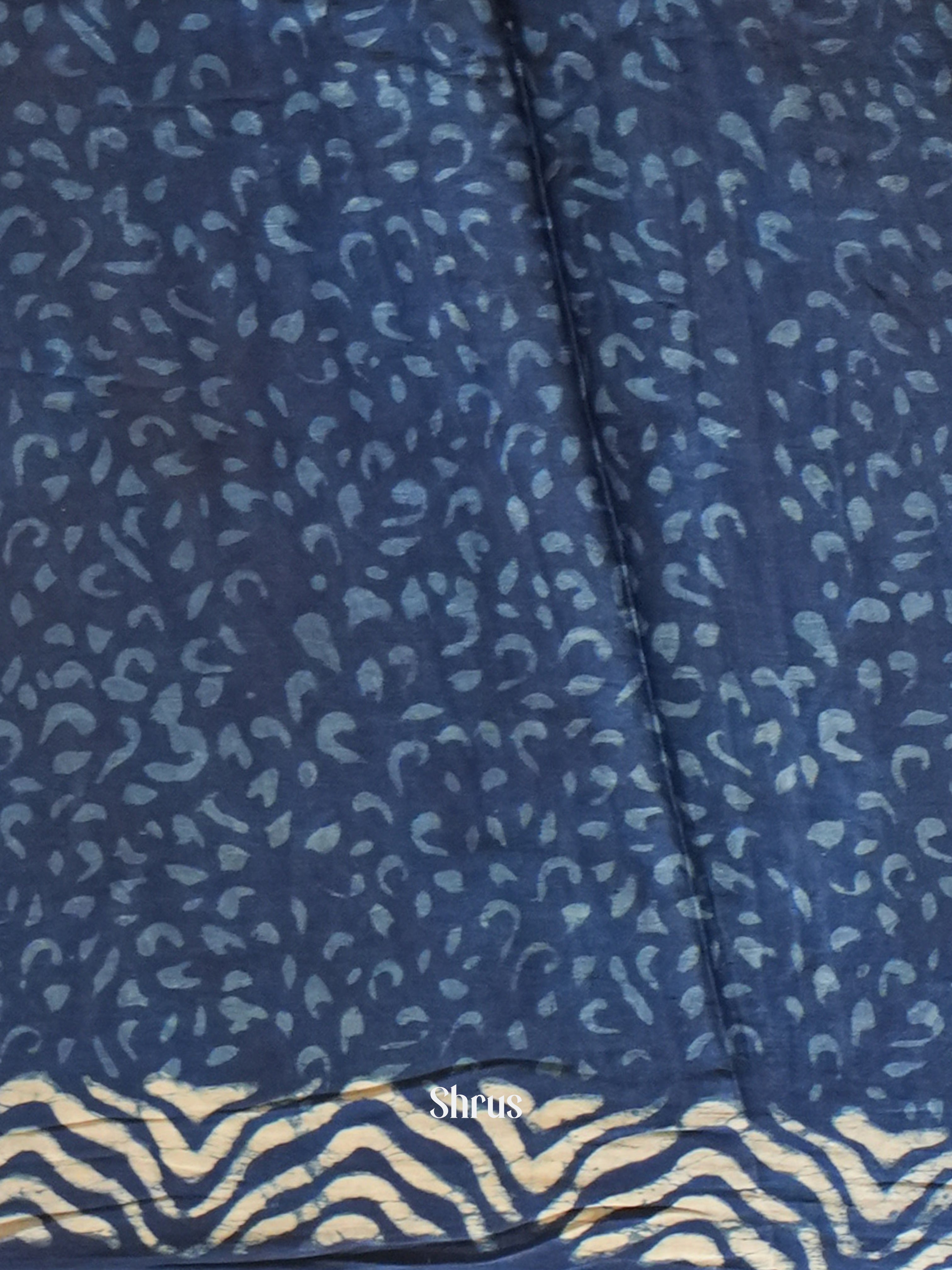 Blue - Modal Silk Saree - Shop on ShrusEternity.com