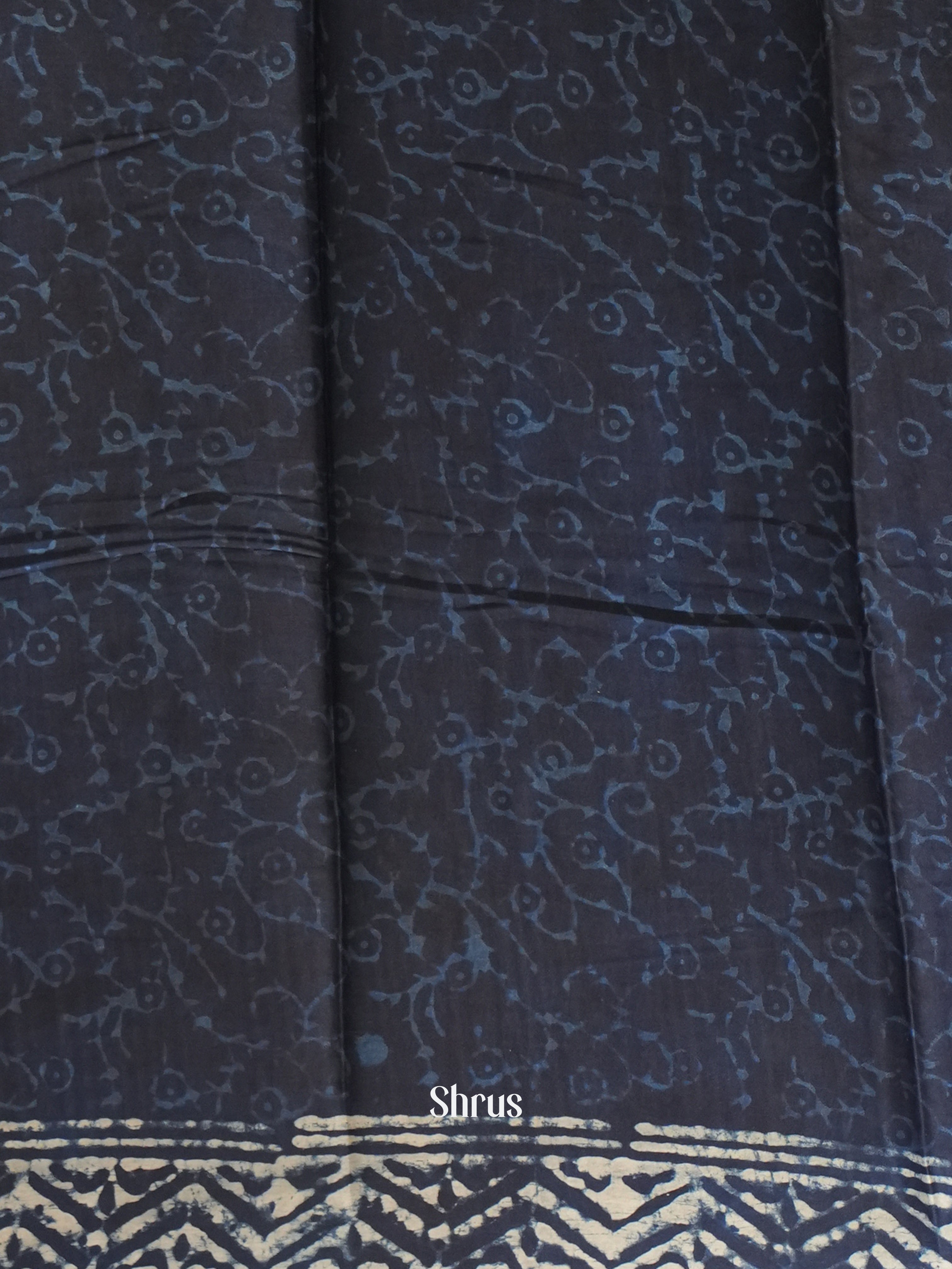 Blue - Modal Silk Saree - Shop on ShrusEternity.com