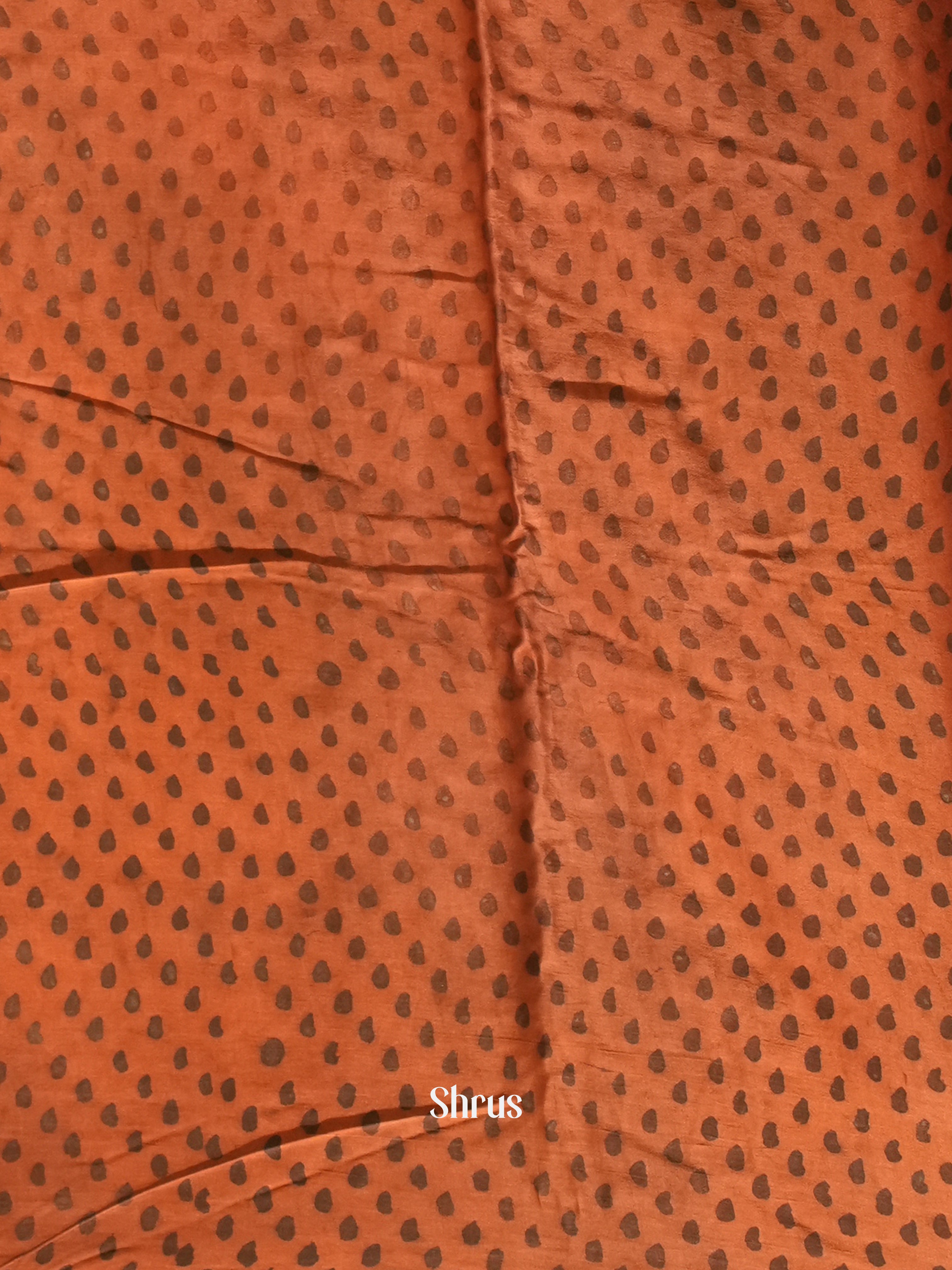 Brown - Modal Silk Saree - Shop on ShrusEternity.com