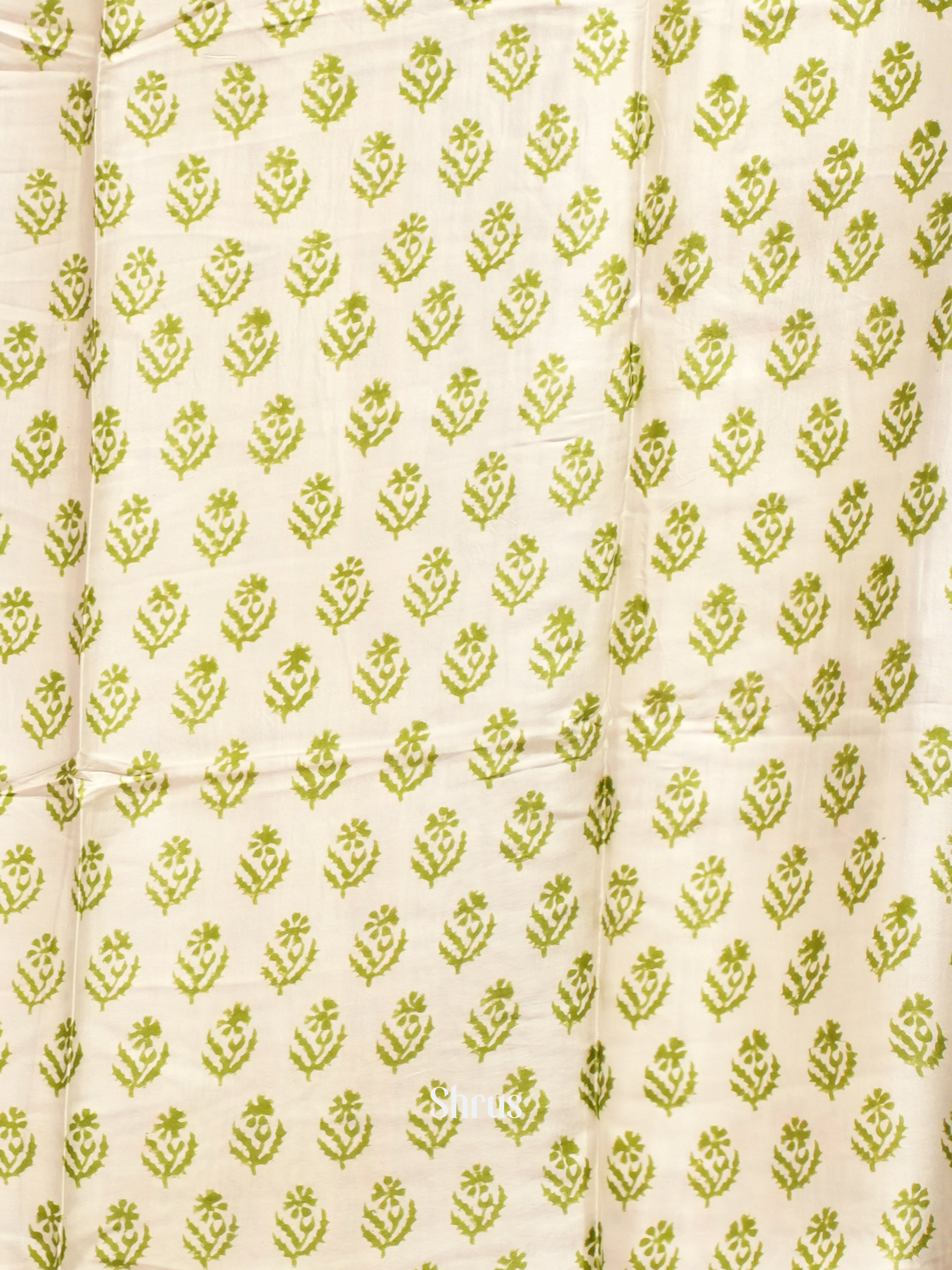 Blue & Cream - Modal Silk Saree - Shop on ShrusEternity.com