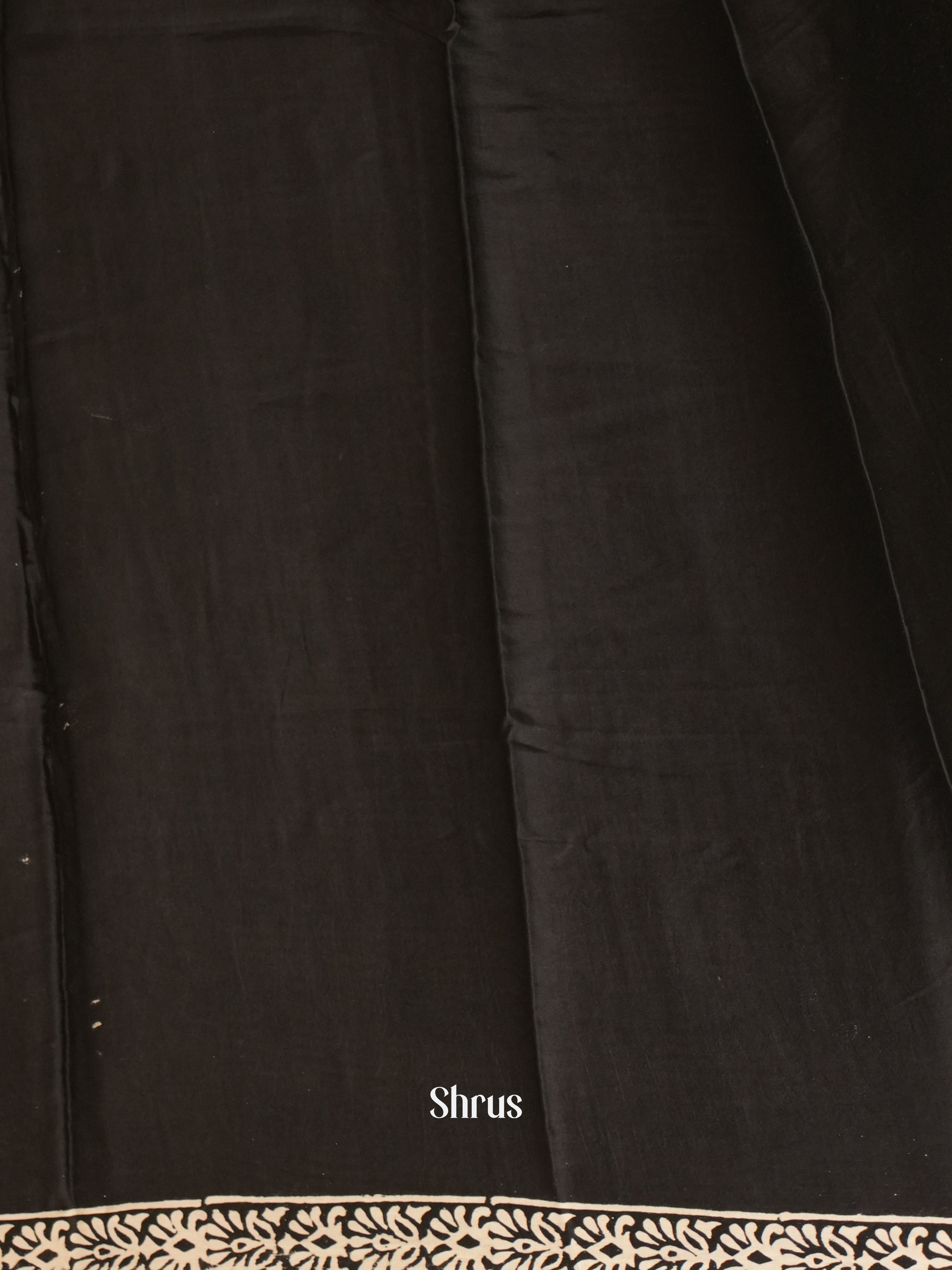 Black & Red - Modal Silk Saree - Shop on ShrusEternity.com