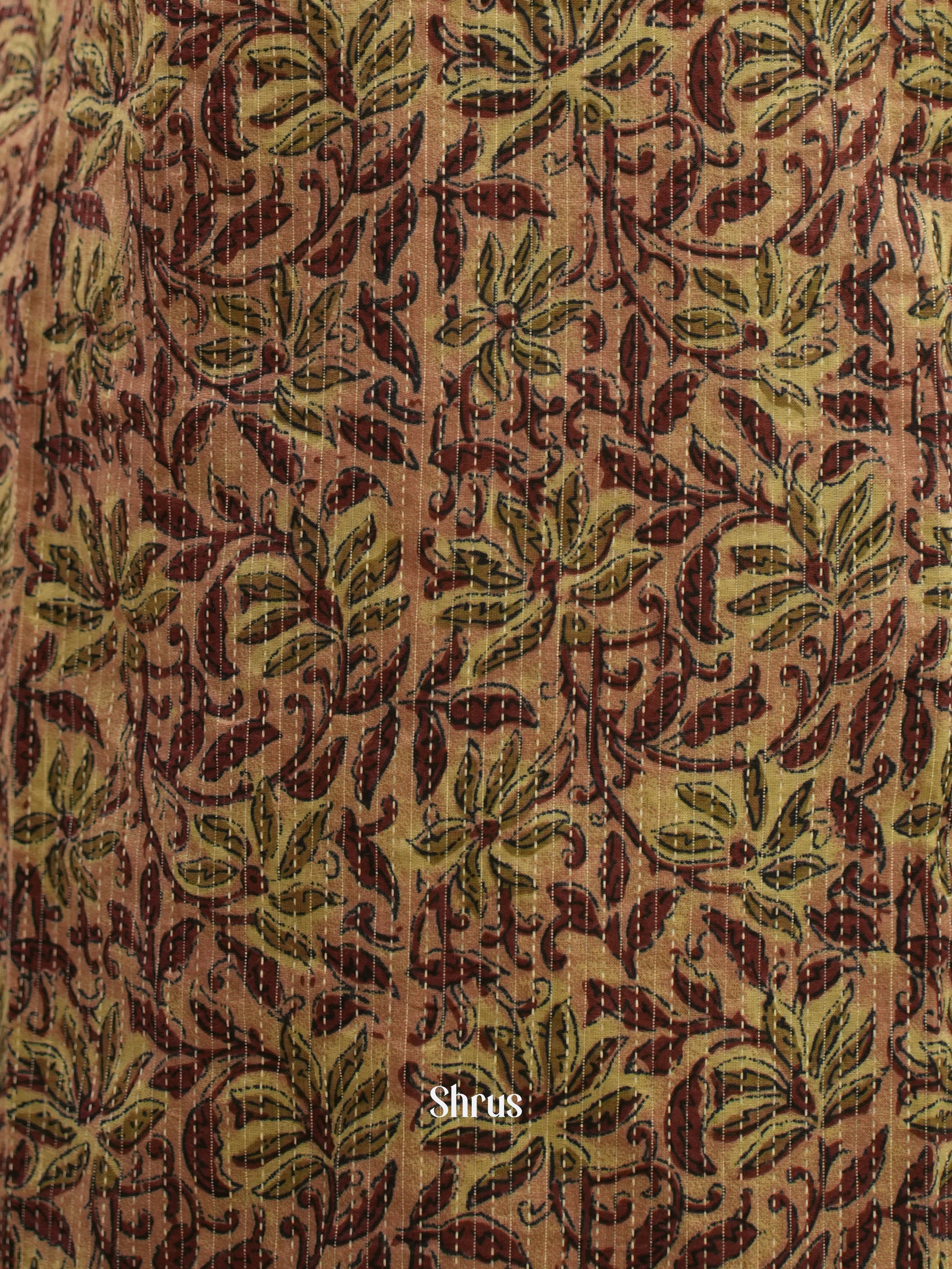 Brown - Readymade Kurti - Shop on ShrusEternity.com