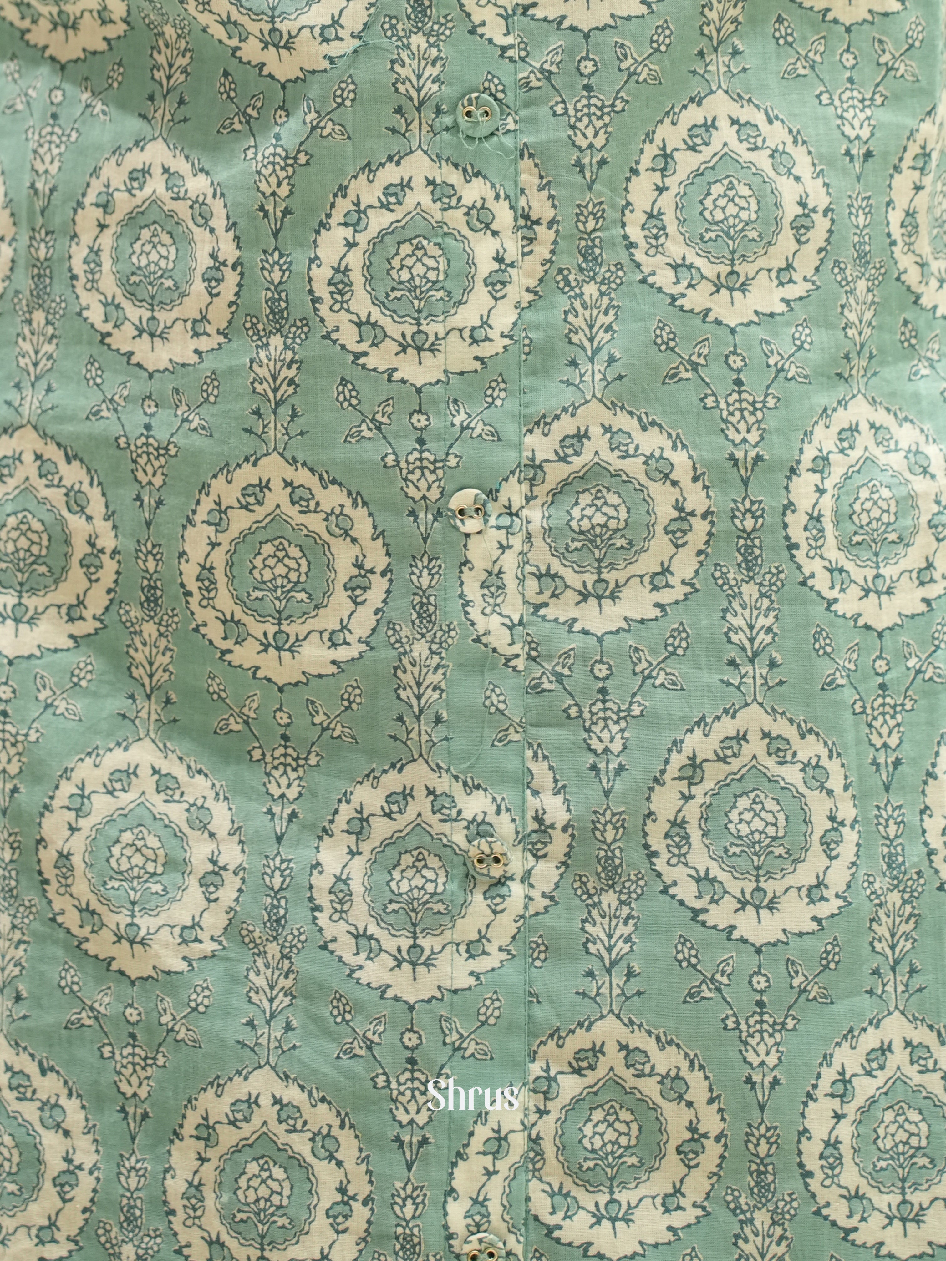 Greenish Grey -Readymade Kurti - Shop on ShrusEternity.com