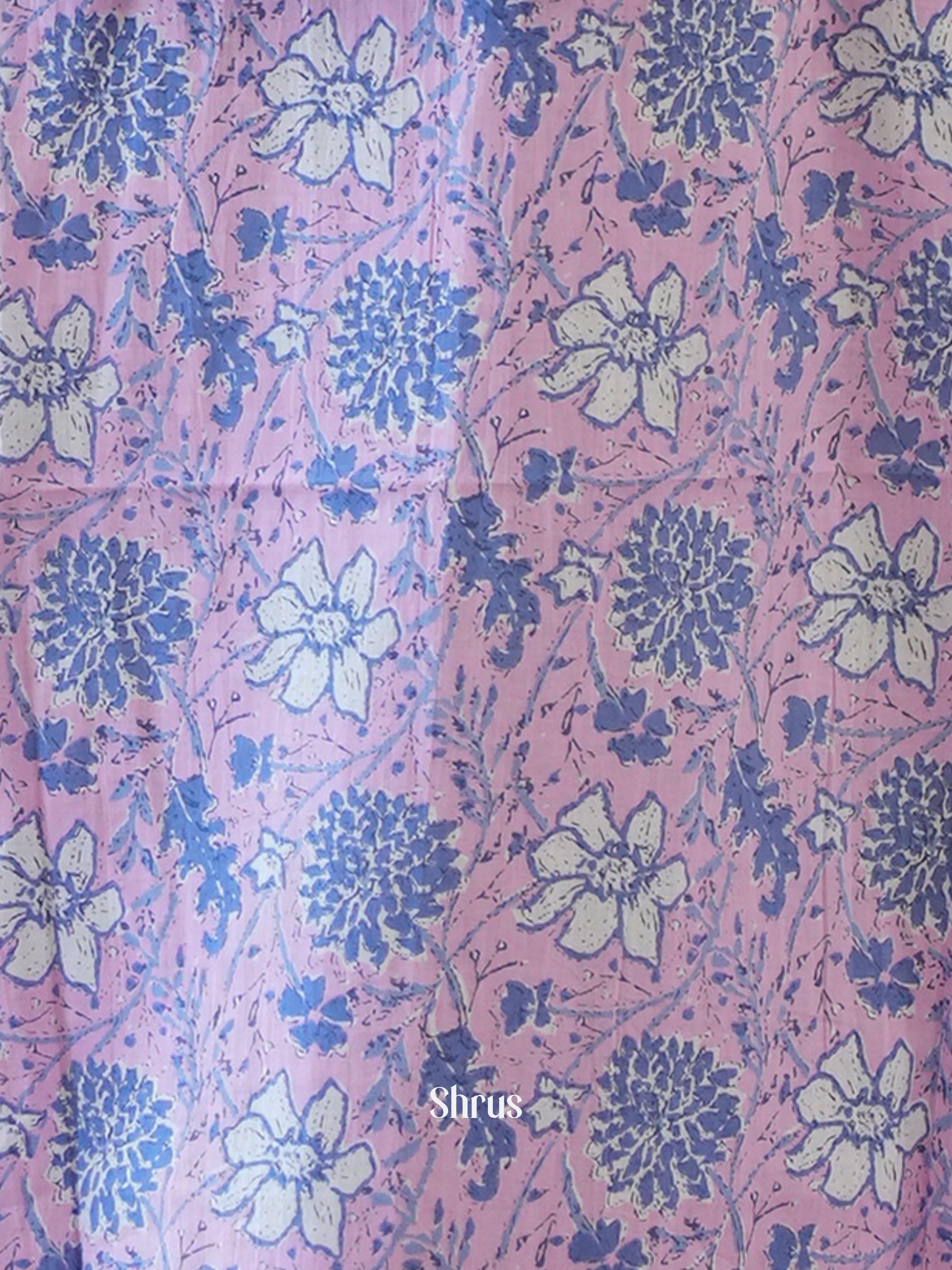 Pink & Blue - Readymade Kurti - Shop on ShrusEternity.com