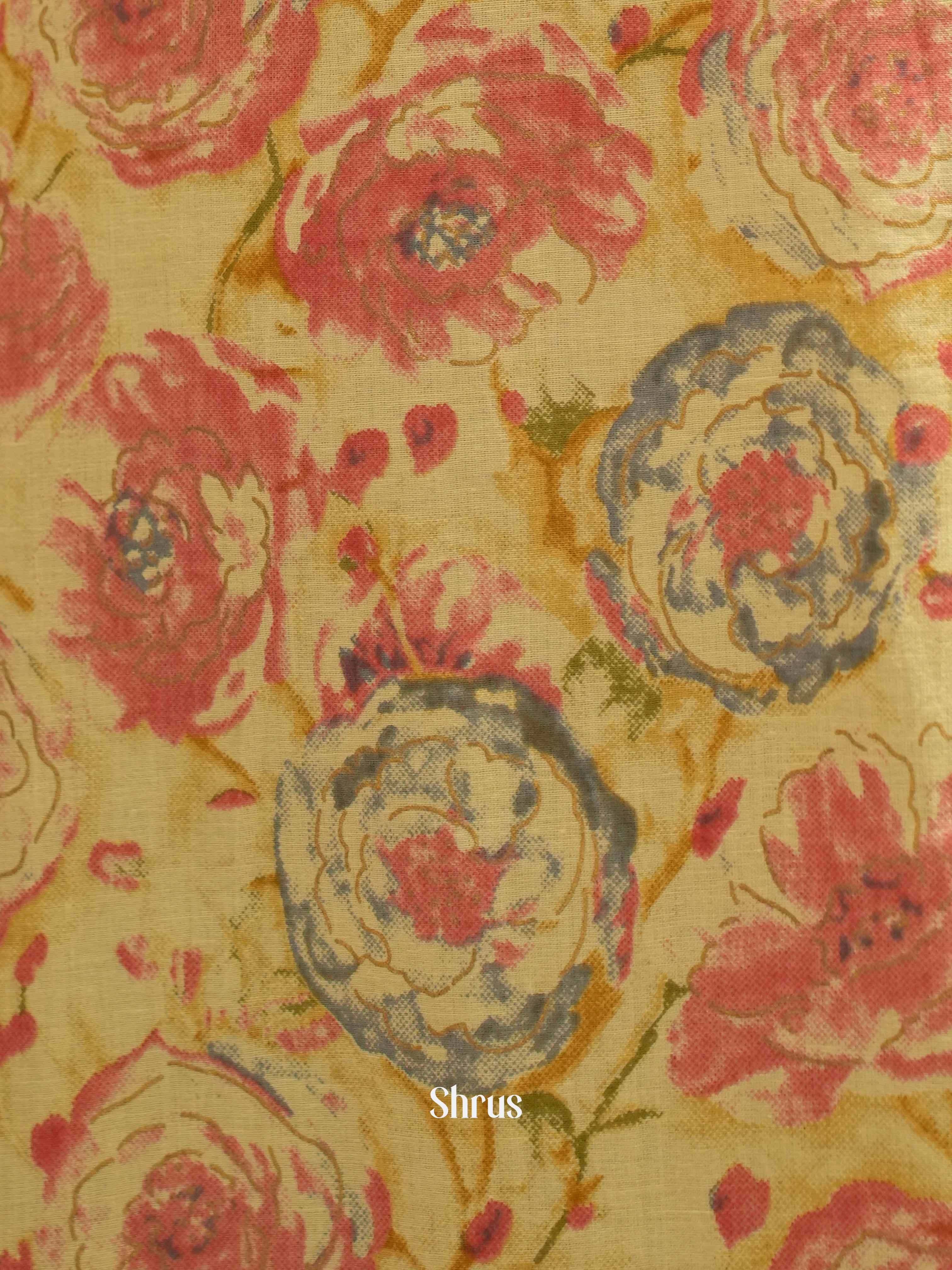 Yellow & Pink - Readymade Kurti - Shop on ShrusEternity.com