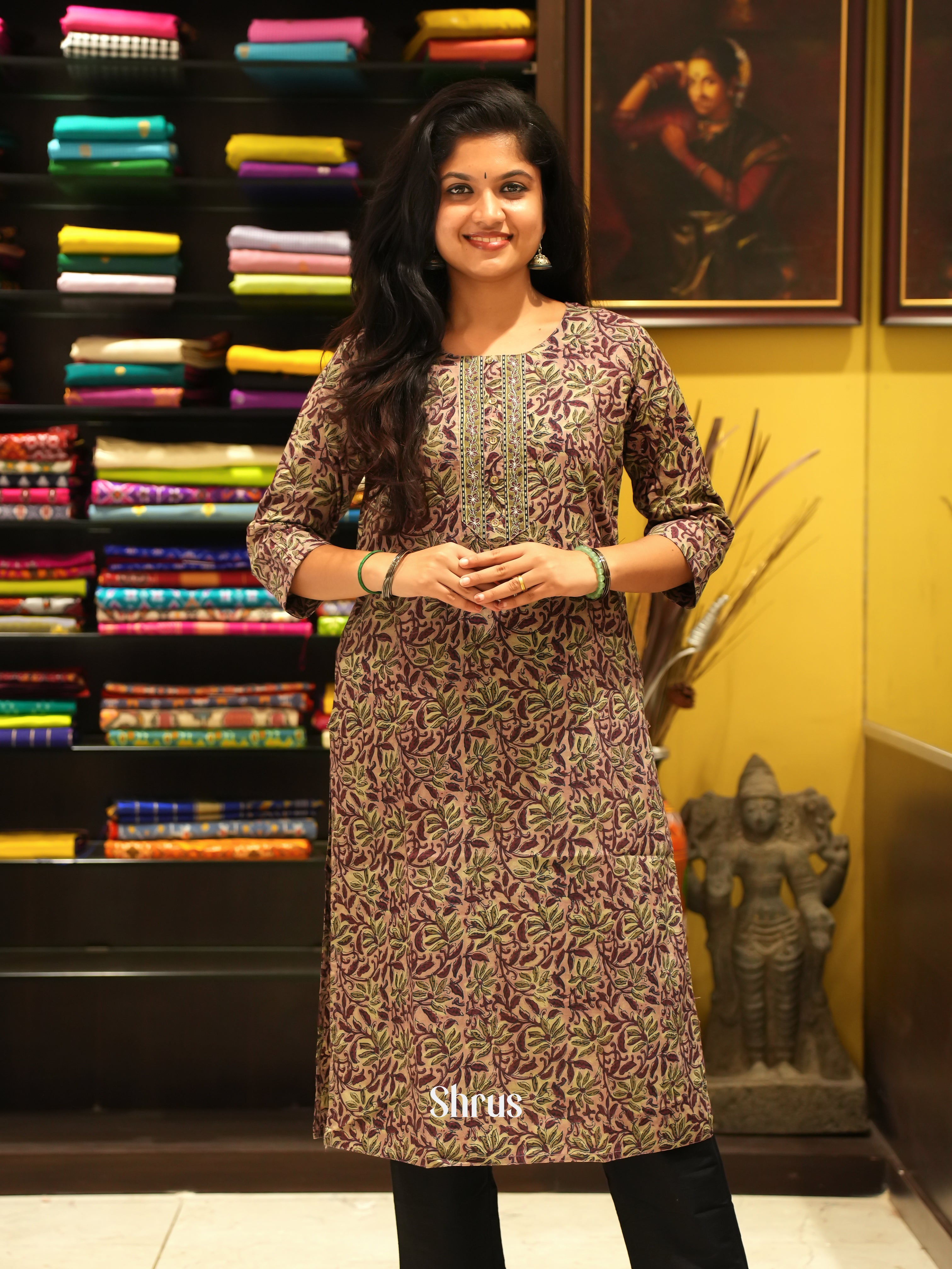 Onion Pink & Purple - Readymade Kurti - Shop on ShrusEternity.com