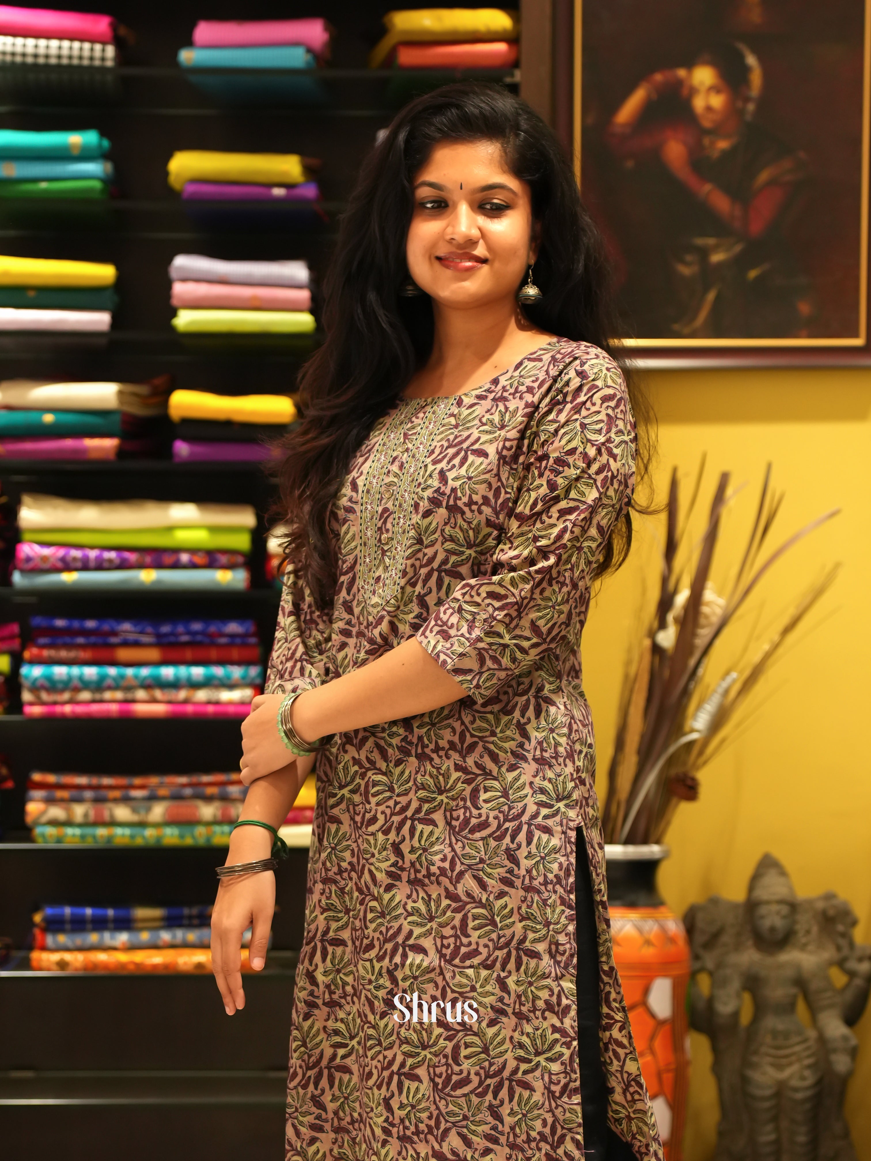 Onion Pink & Purple - Readymade Kurti - Shop on ShrusEternity.com