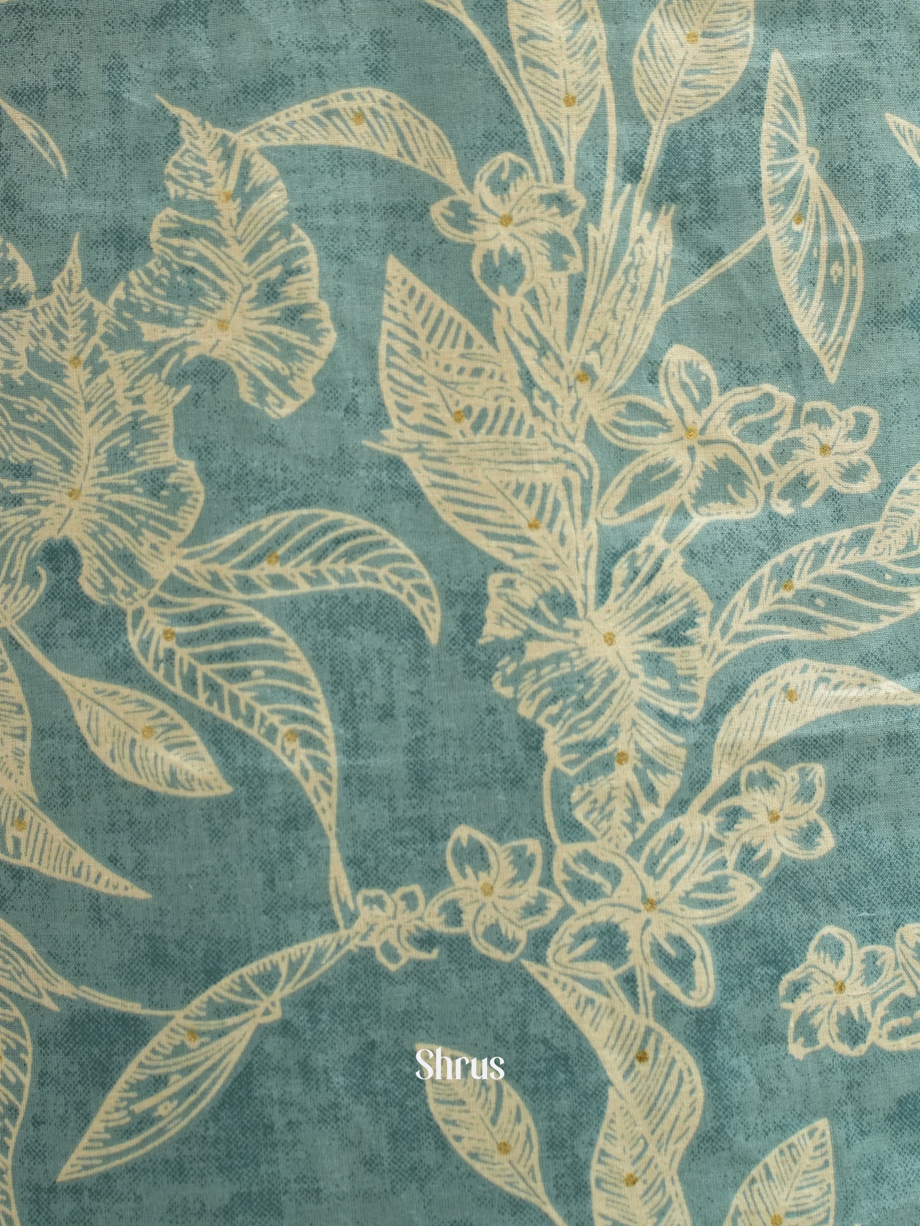 Blue & Cream - Readymade Kurti - Shop on ShrusEternity.com