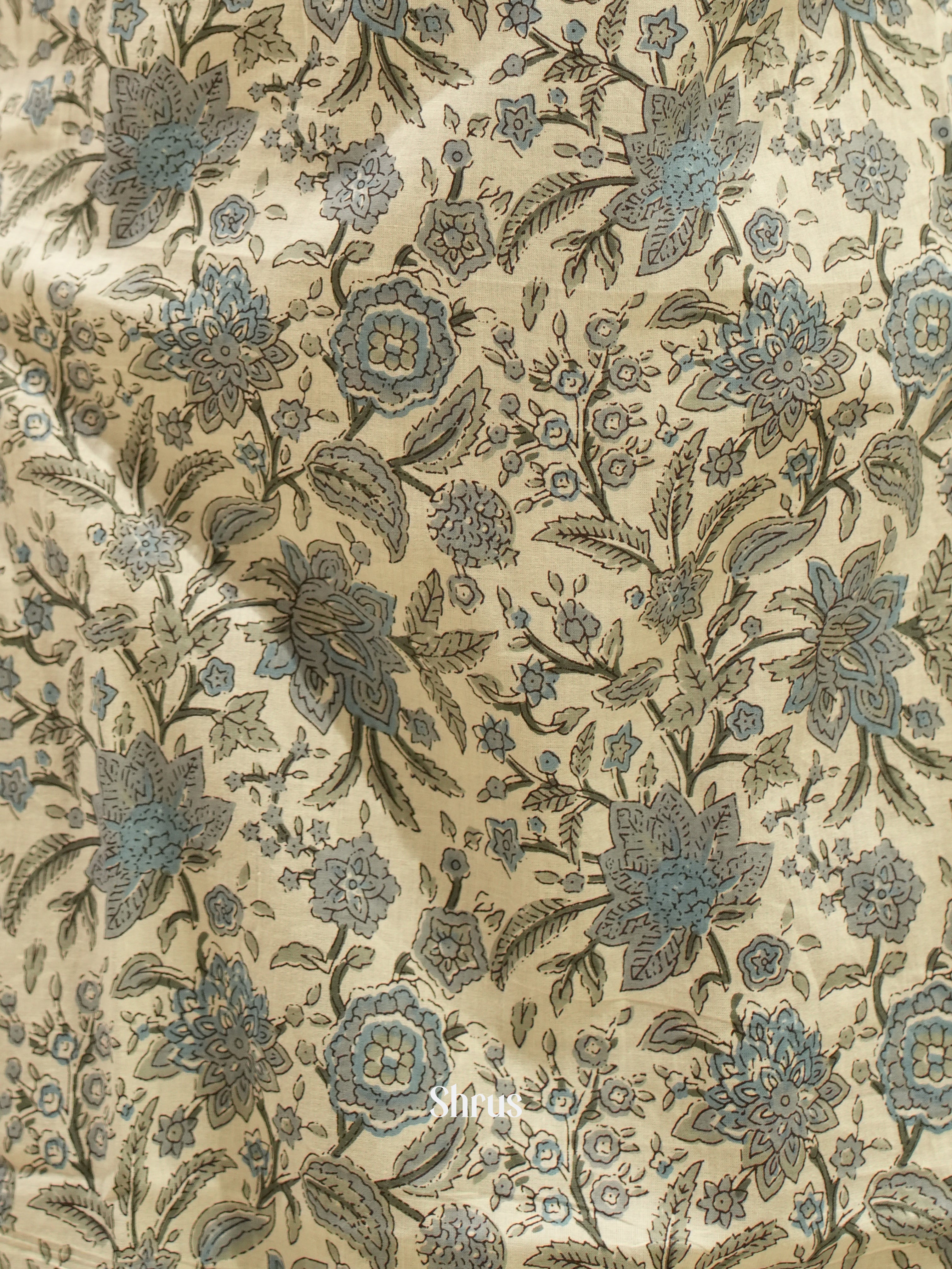 Cream & Grey - Readymade Kurti - Shop on ShrusEternity.com