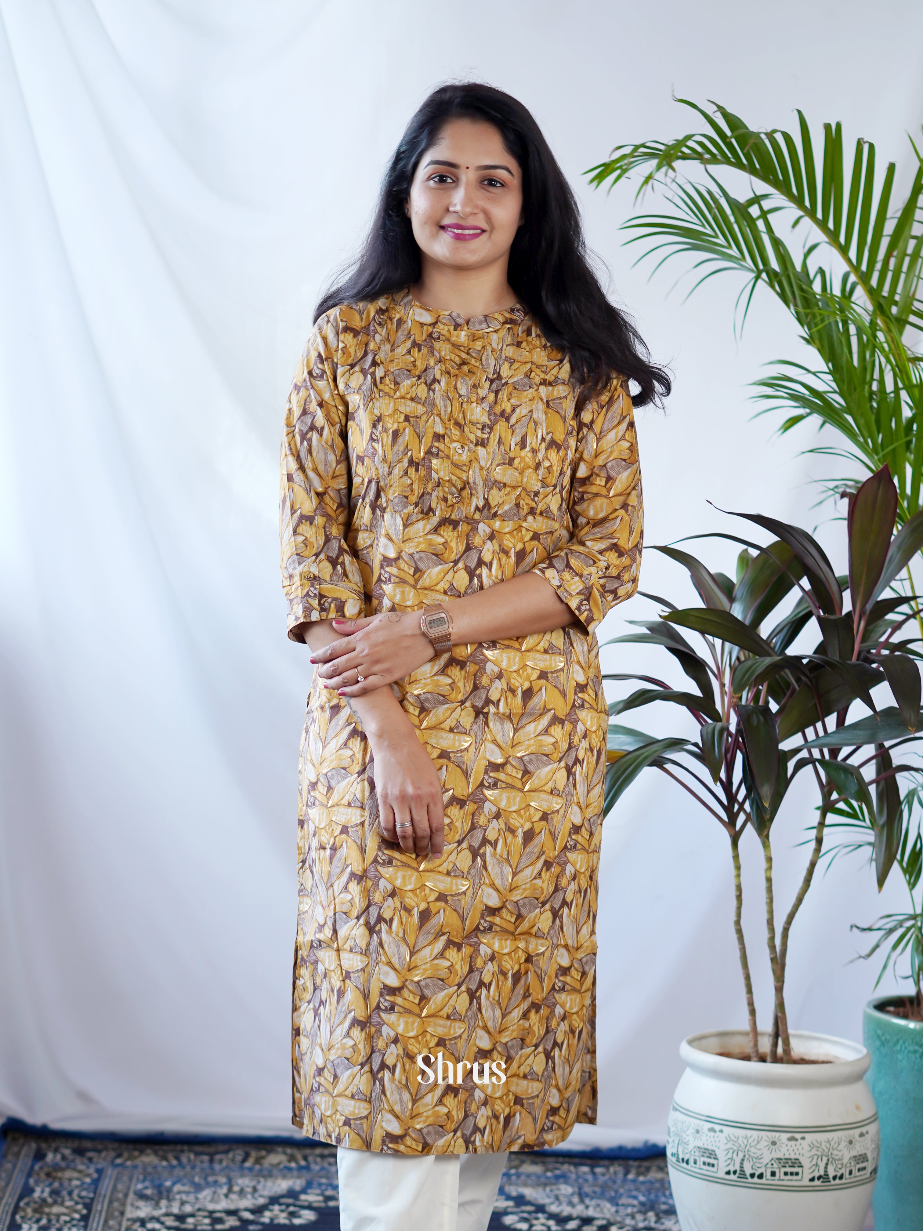 Mustard - Redaymade Kurti - Shop on ShrusEternity.com