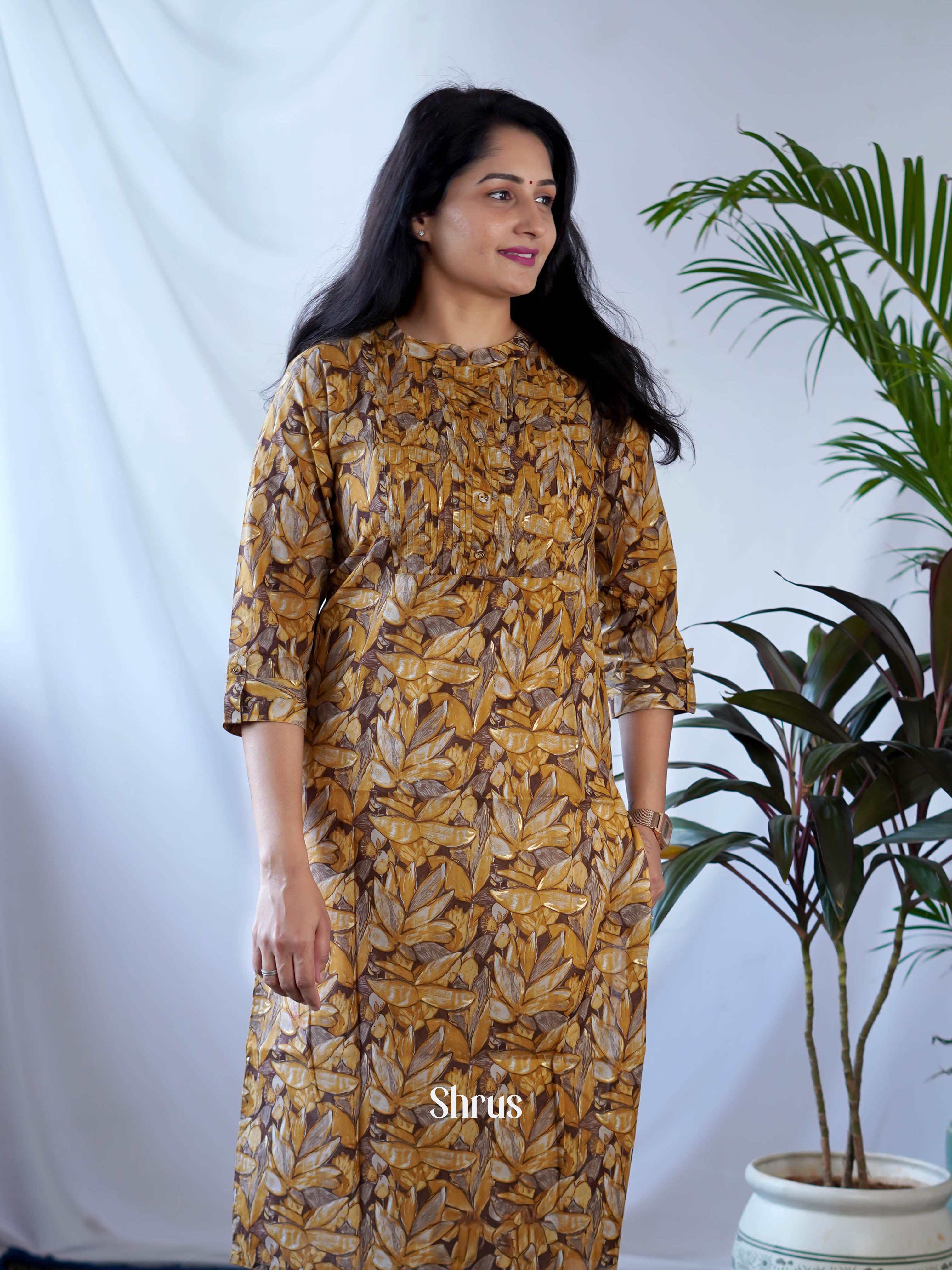 Mustard - Redaymade Kurti - Shop on ShrusEternity.com