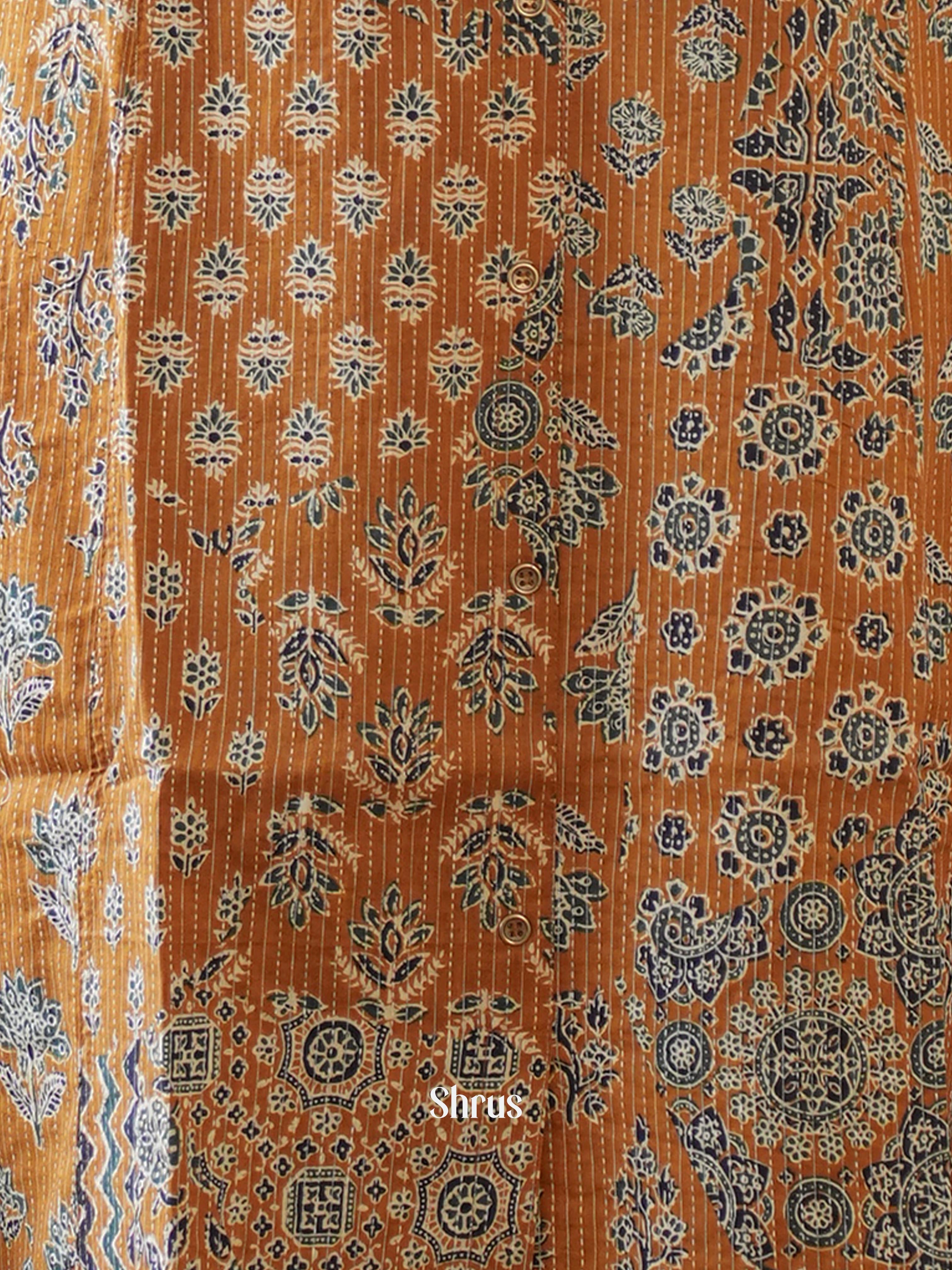 Golden Brown - Readymade Kurti - Shop on ShrusEternity.com