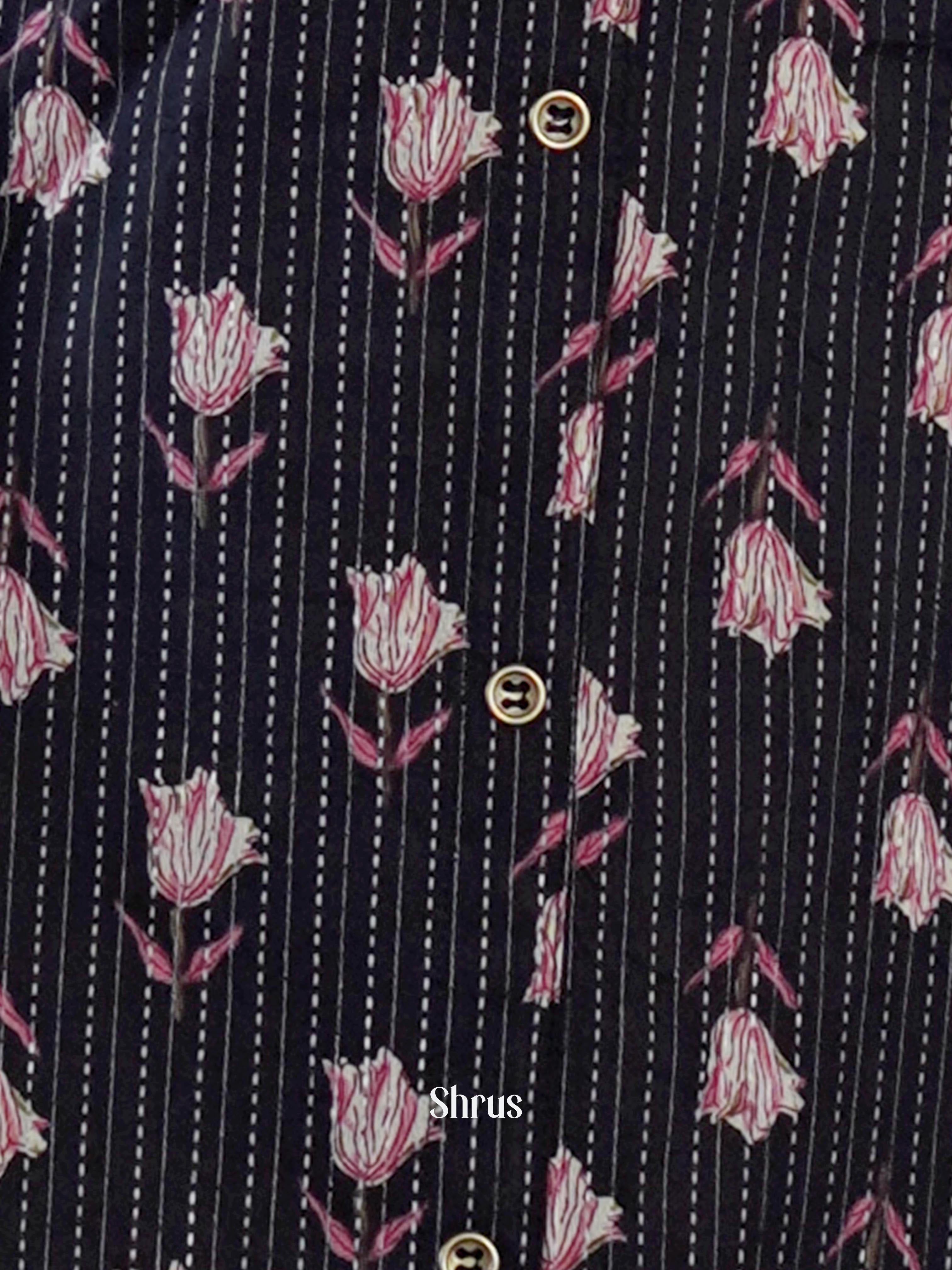 Black - Readymade Kurti - Shop on ShrusEternity.com