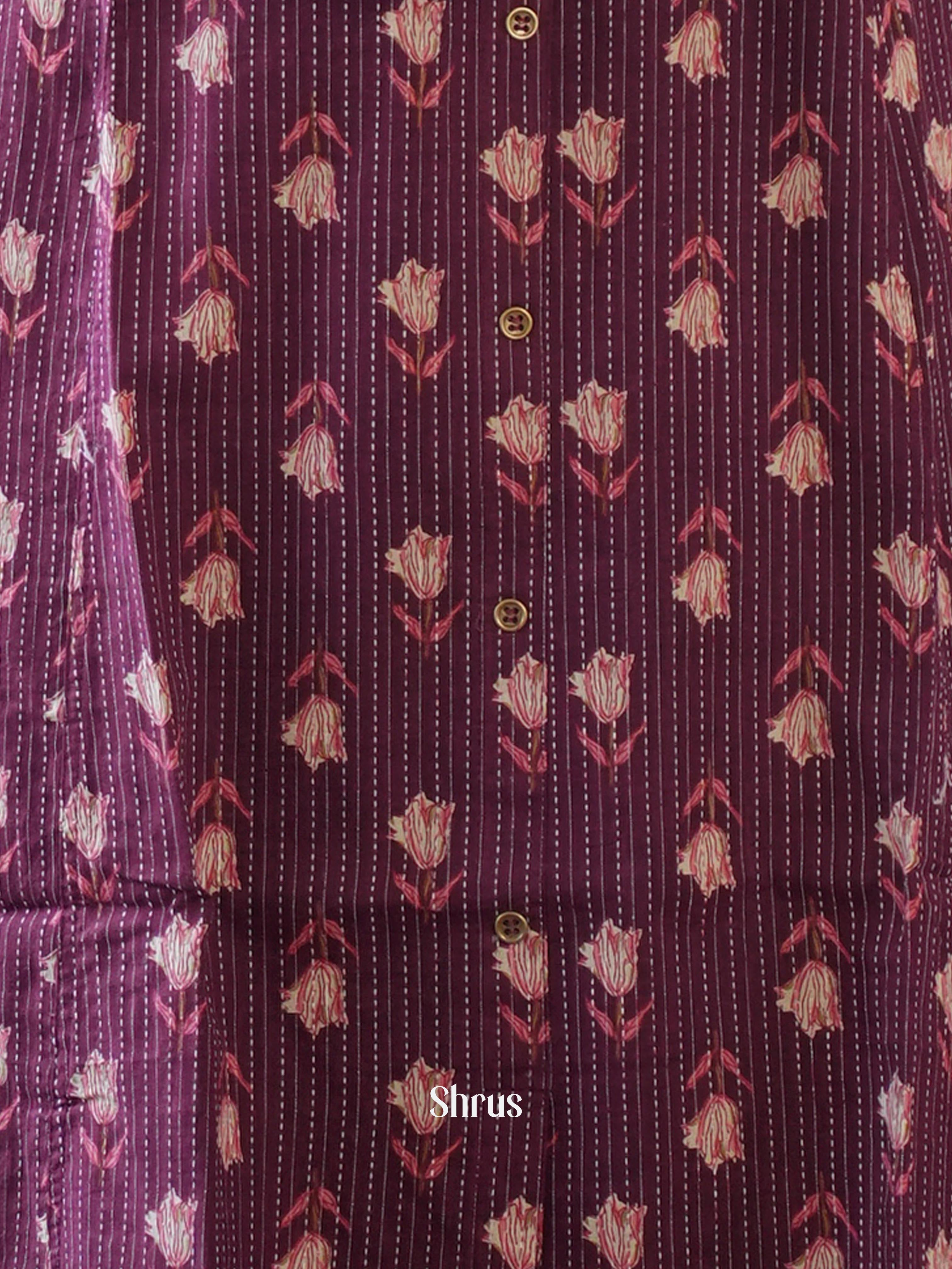 Purple - Readymade Kurti - Shop on ShrusEternity.com