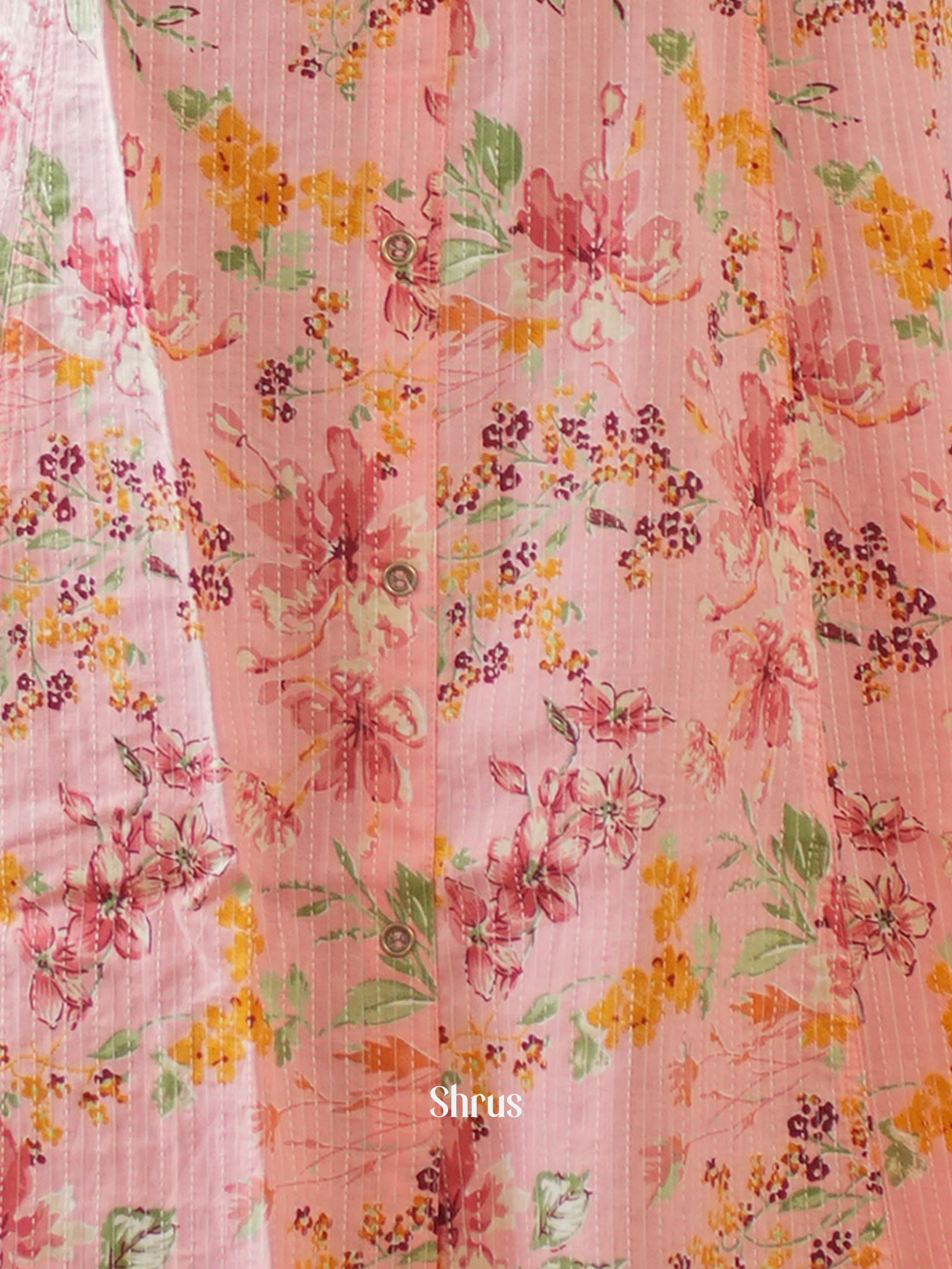 Pink - Readymade kurti - Shop on ShrusEternity.com