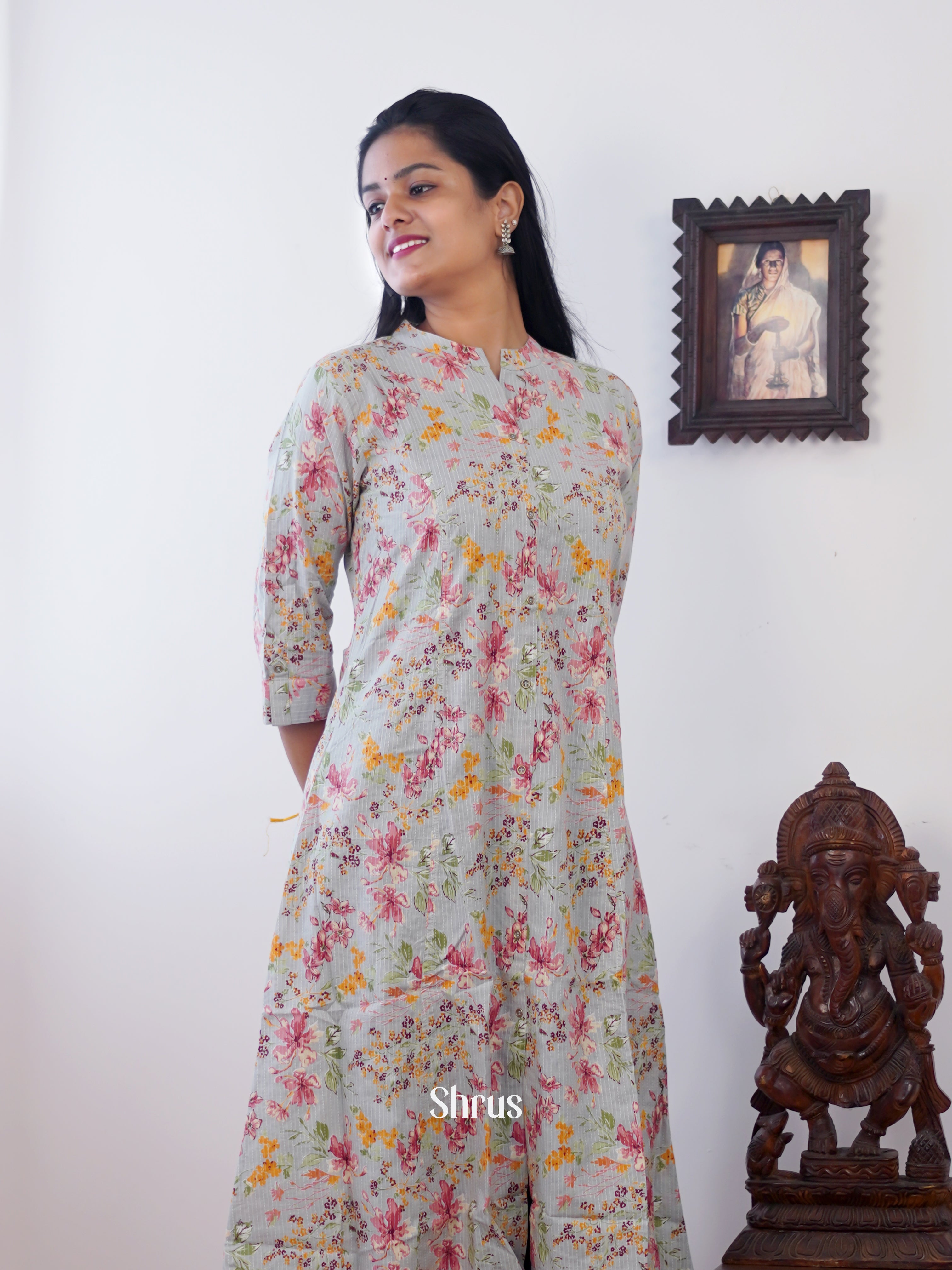 Green & Pink - Readymade Kurti - Shop on ShrusEternity.com
