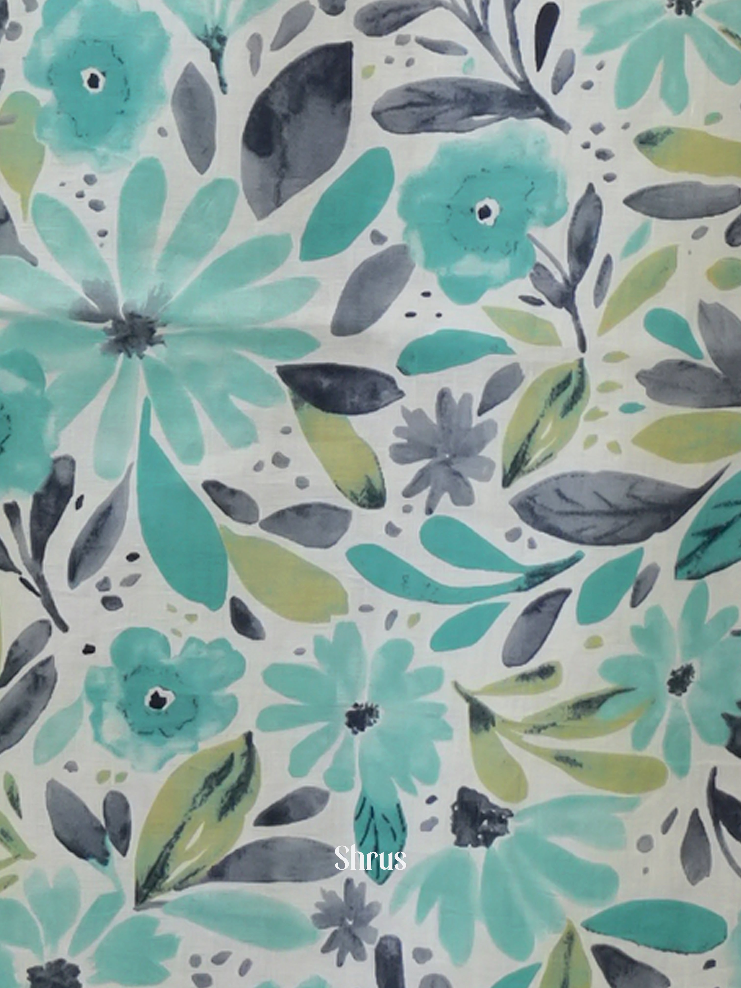 Cream & Green -2pc printed Readymade Suits - Shop on ShrusEternity.com