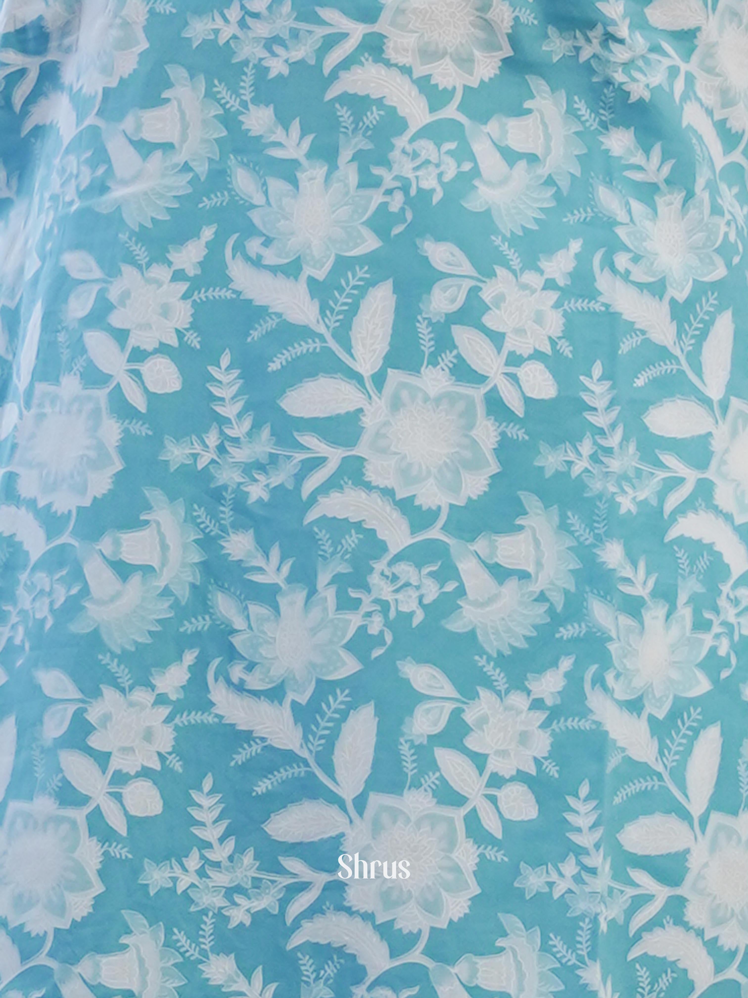 Blue & White -2pc printed Readymade Suits - Shop on ShrusEternity.com