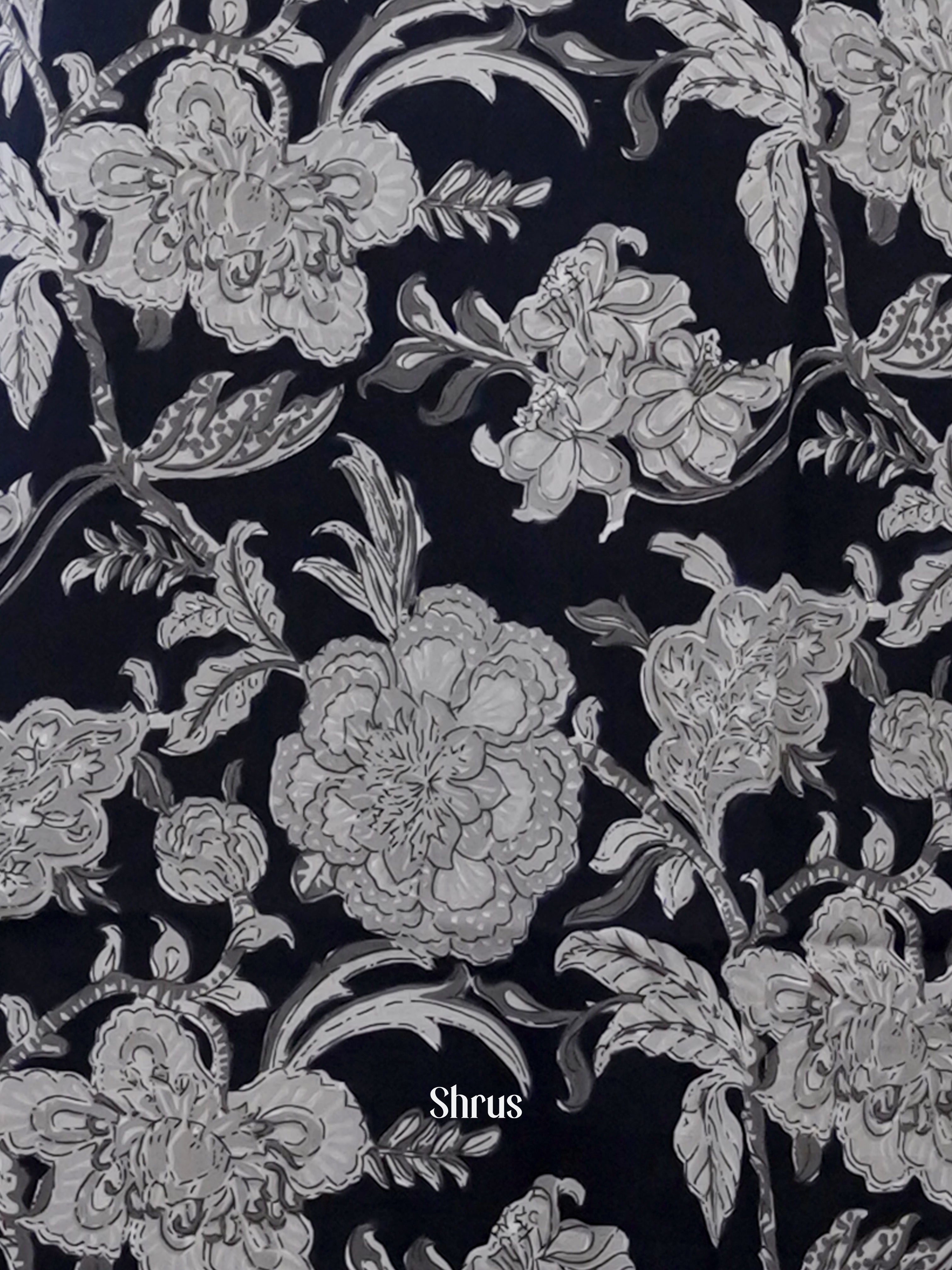 Black - 2pc printed Readymade Suits - Shop on ShrusEternity.com