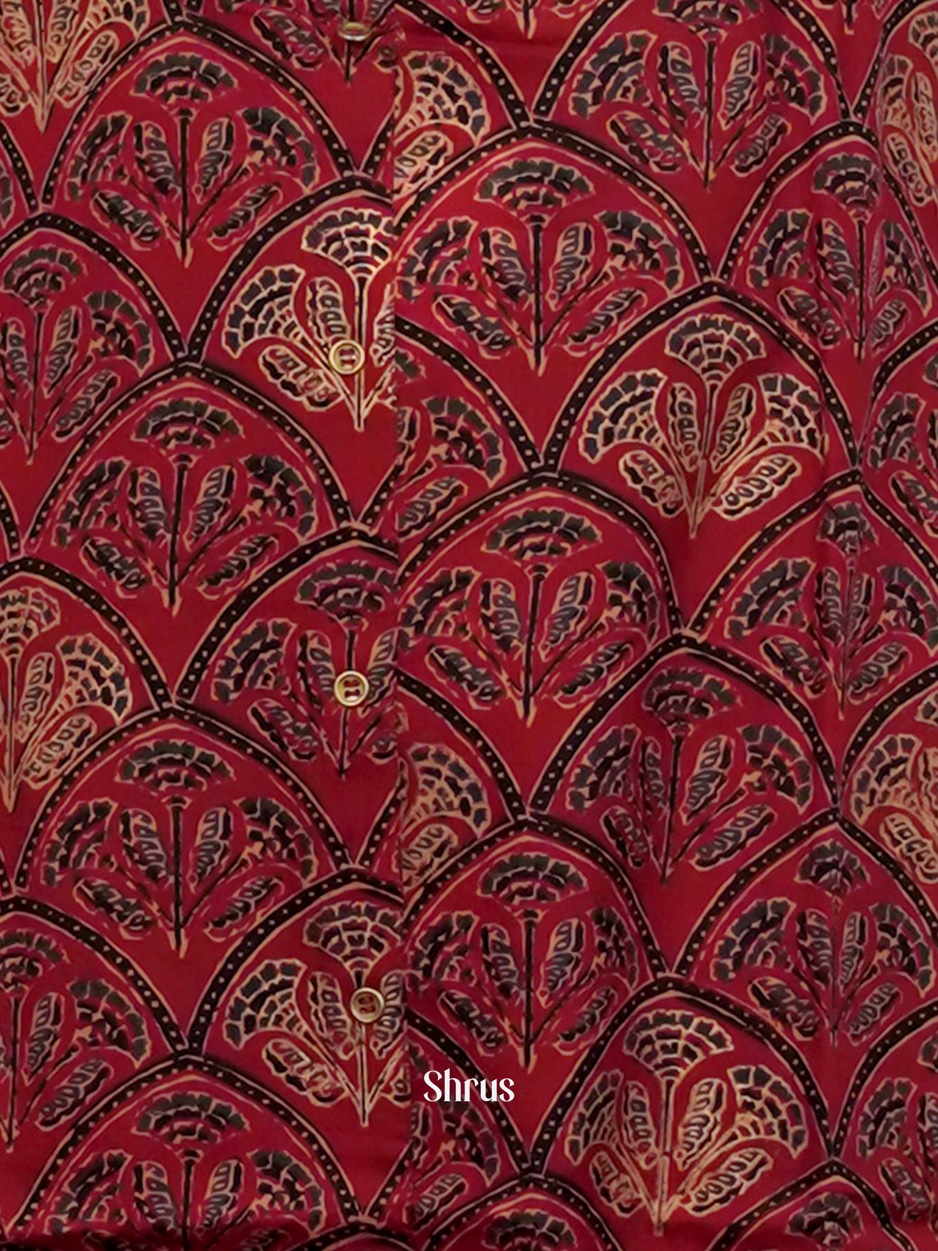 Red -2pc printed Readymade Suits - Shop on ShrusEternity.com