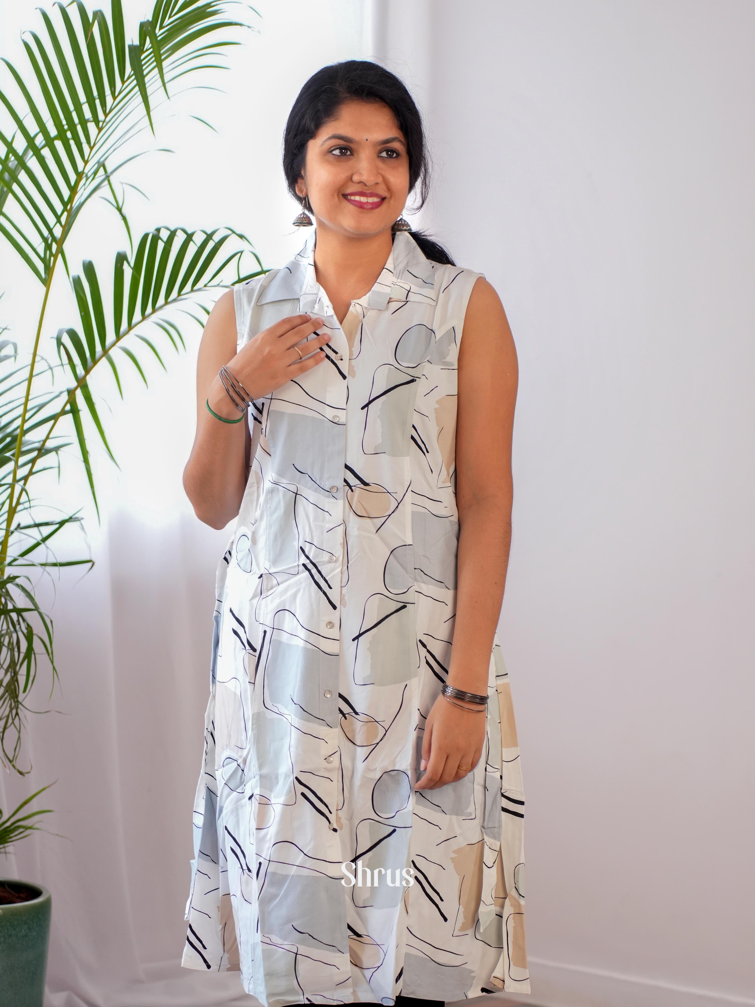 White - Readymade Kurti - Shop on ShrusEternity.com