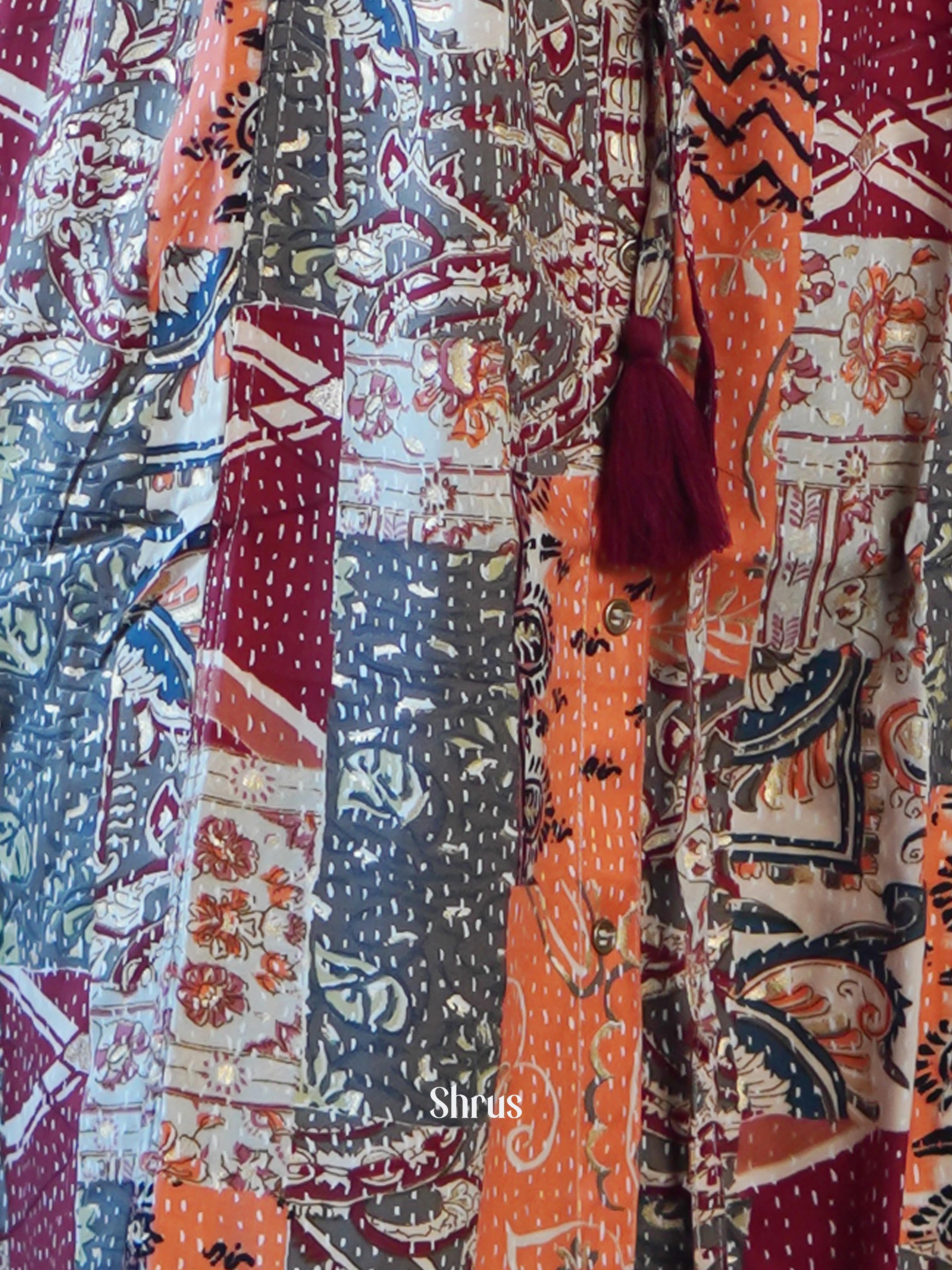 Grey & Orange - Readymade Suits - Shop on ShrusEternity.com