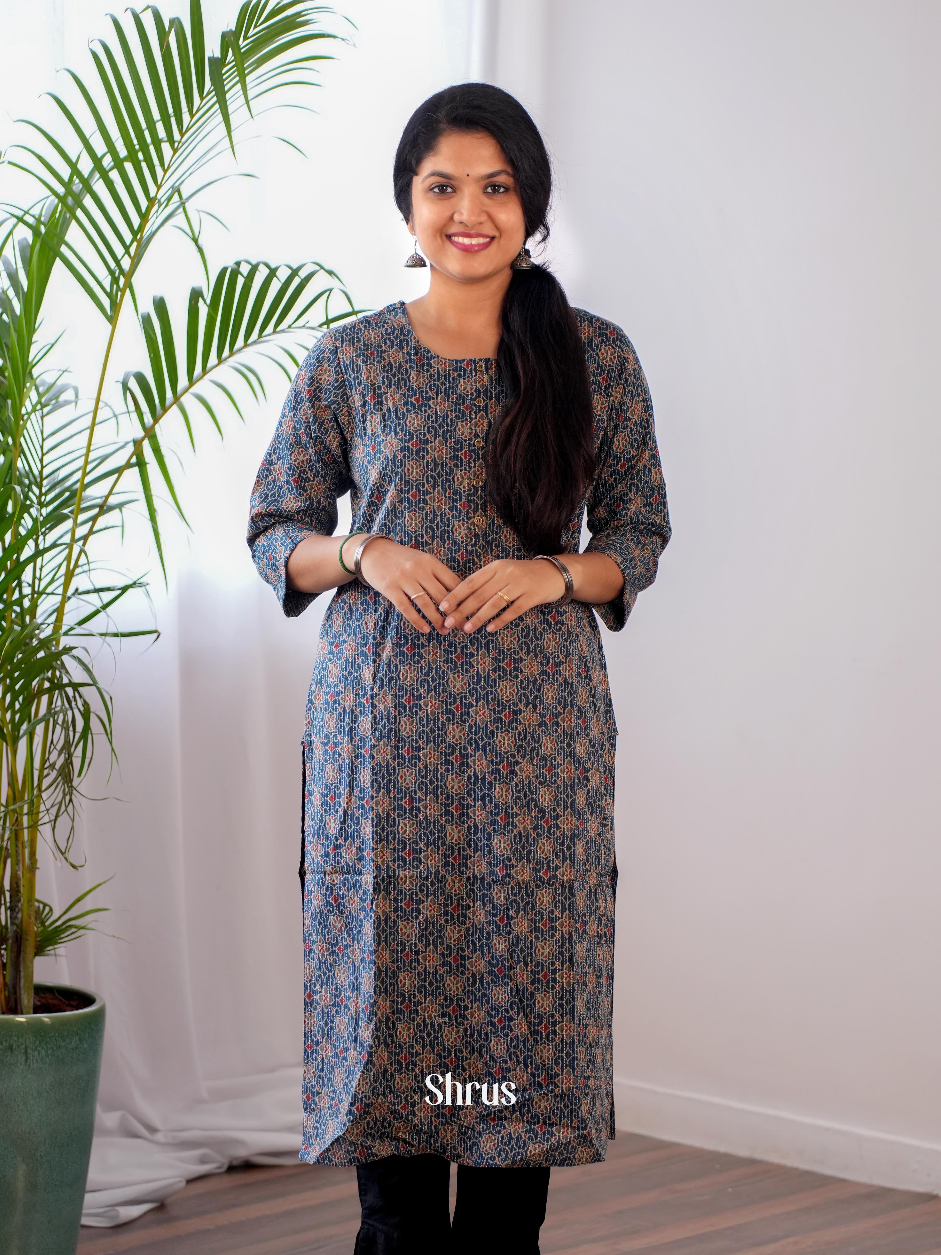 Blue & Grey- Readymade Suits - Shop on ShrusEternity.com