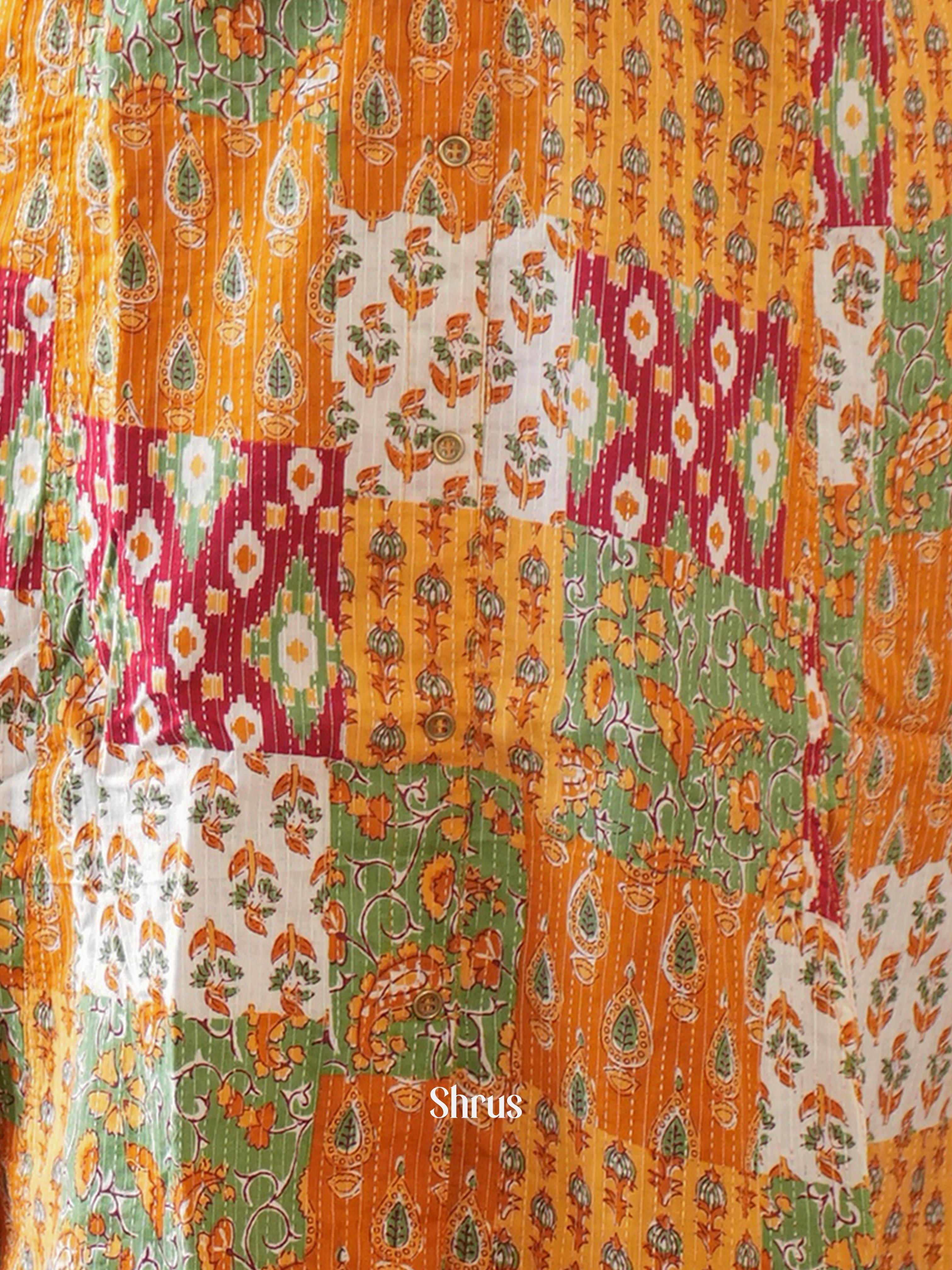 Orange - Readymade Kurti - Shop on ShrusEternity.com