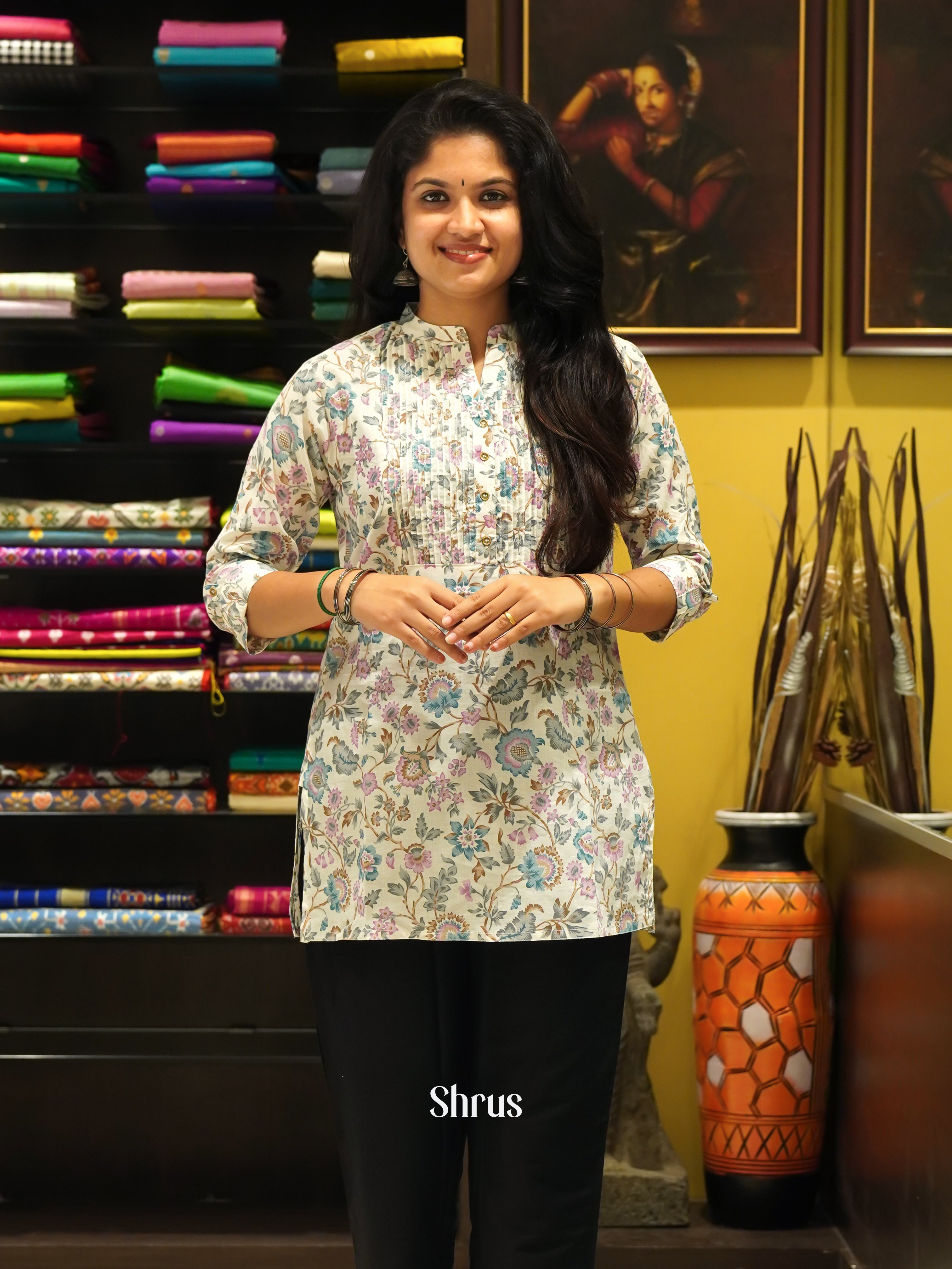 White - Readymade Kurti - Shop on ShrusEternity.com