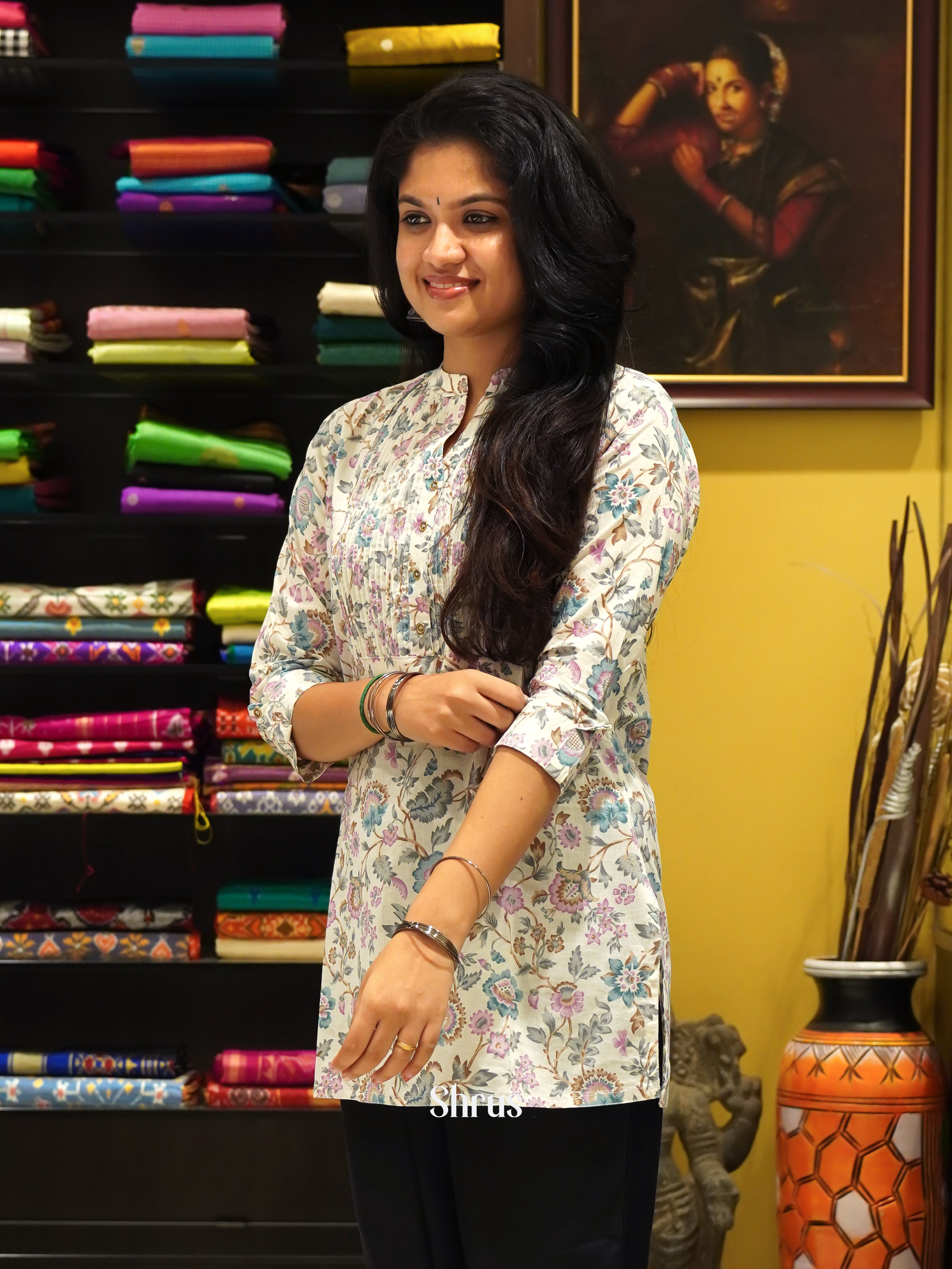 White - Readymade Kurti - Shop on ShrusEternity.com