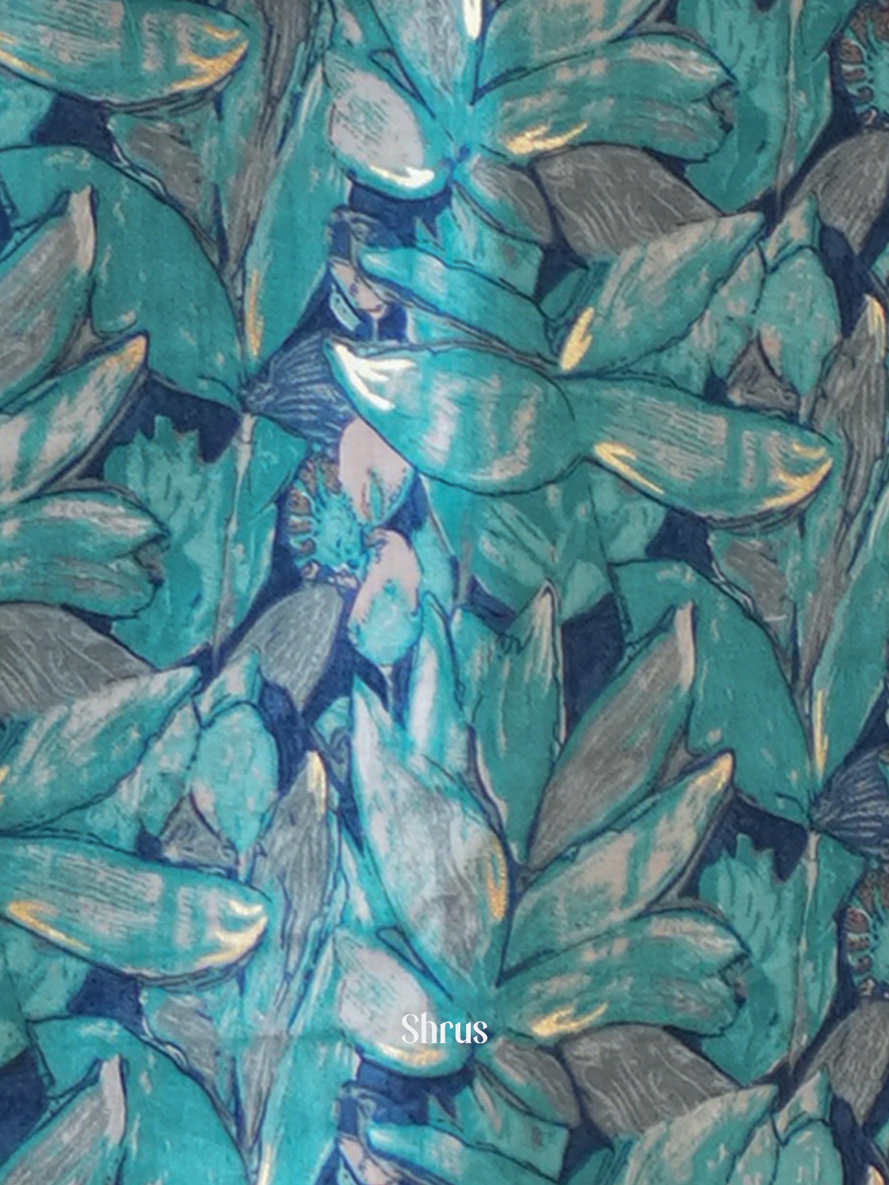 Blue - Readymade Kurti - Shop on ShrusEternity.com