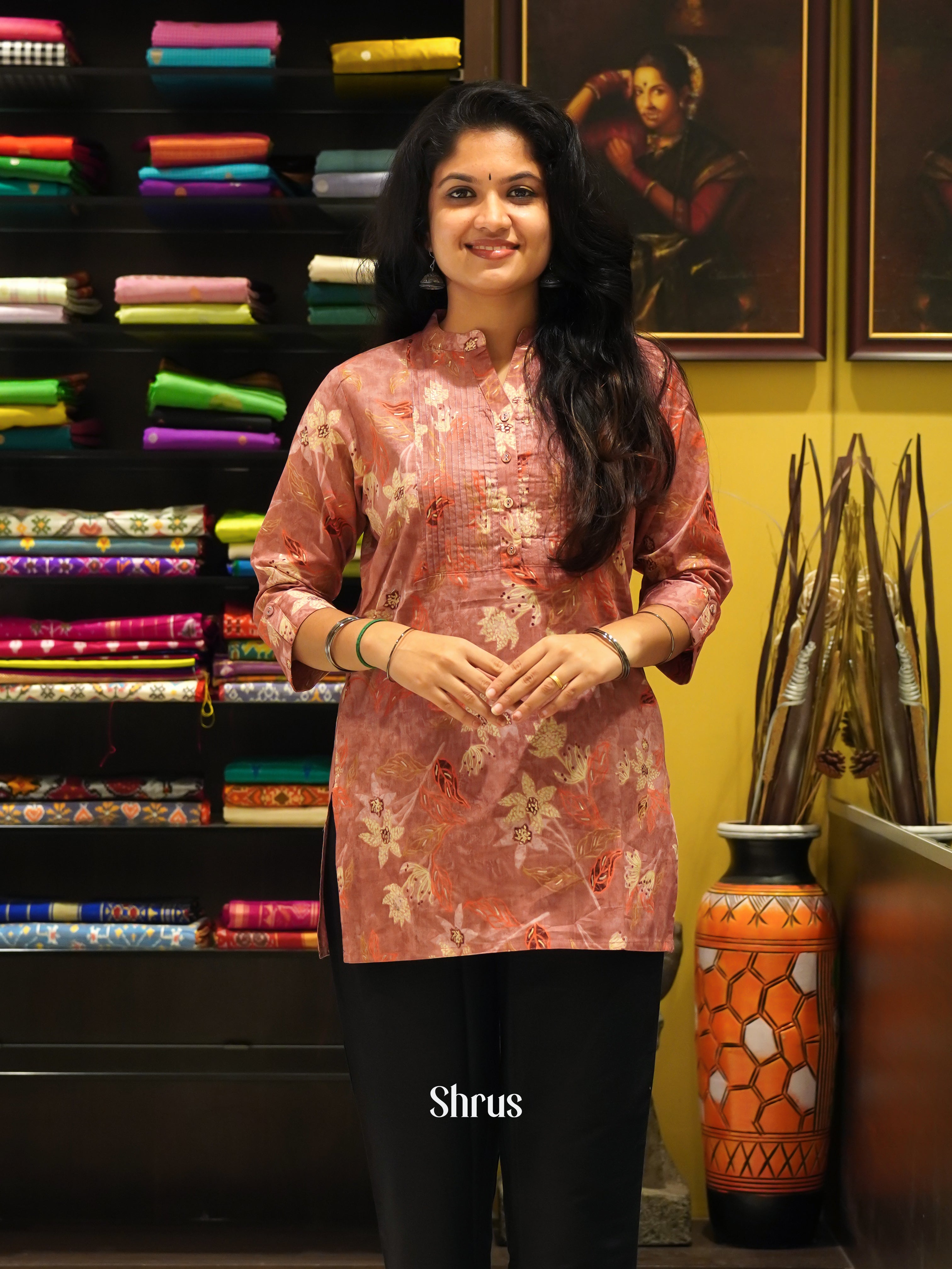 Dusty Pink - Readymade Kurti - Shop on ShrusEternity.com