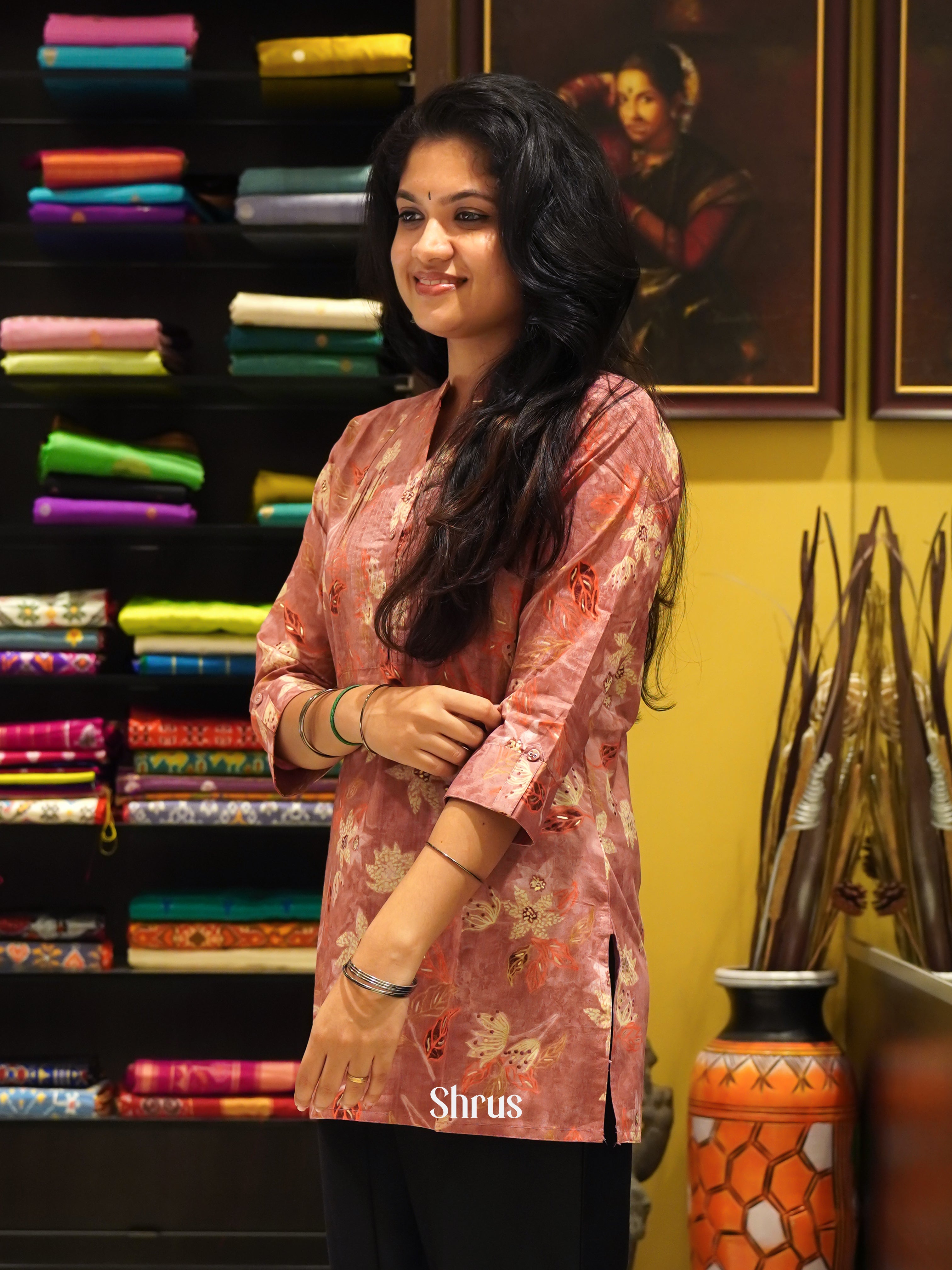 Dusty Pink - Readymade Kurti - Shop on ShrusEternity.com