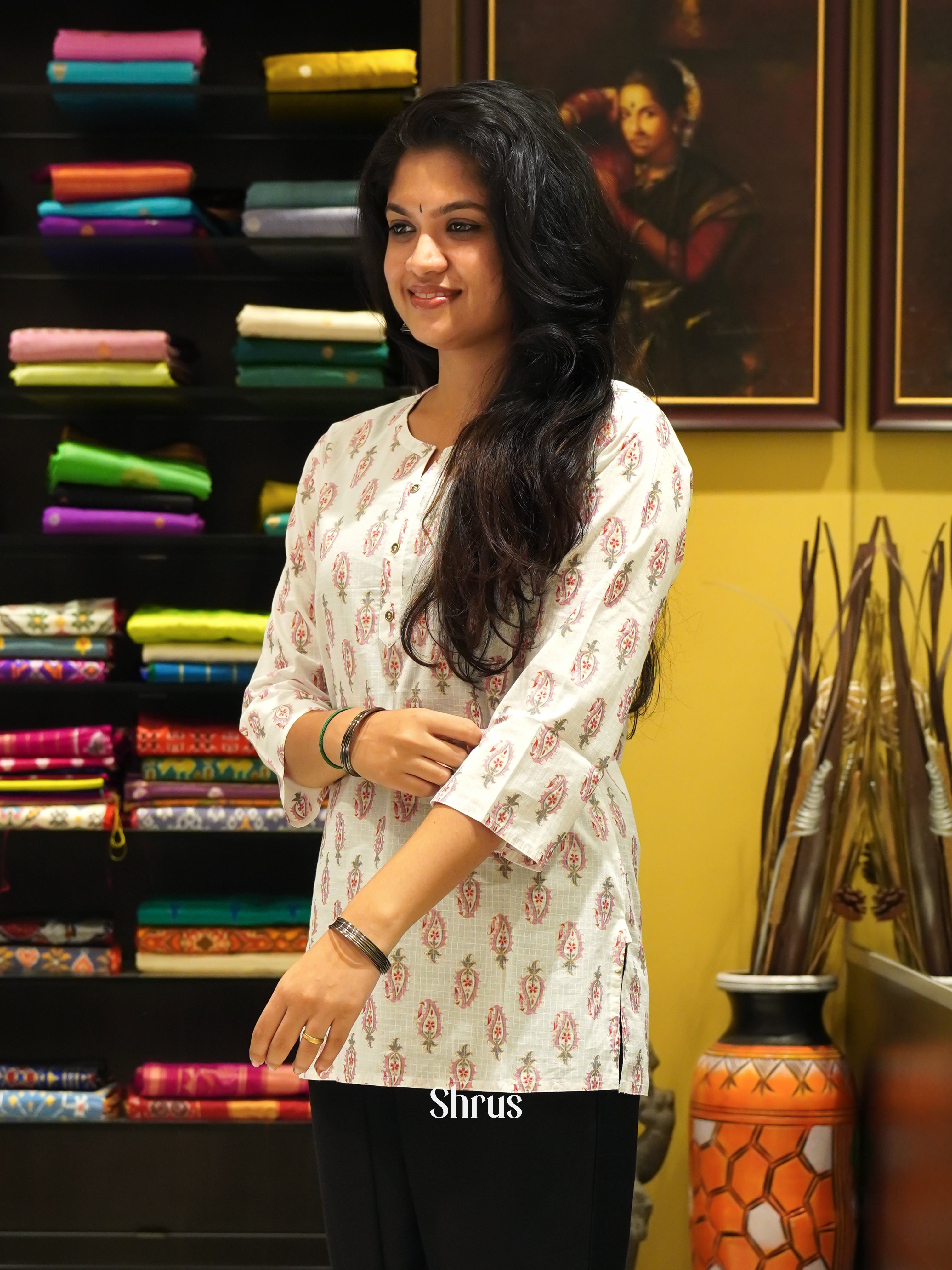 White - Readymade Kurti - Shop on ShrusEternity.com