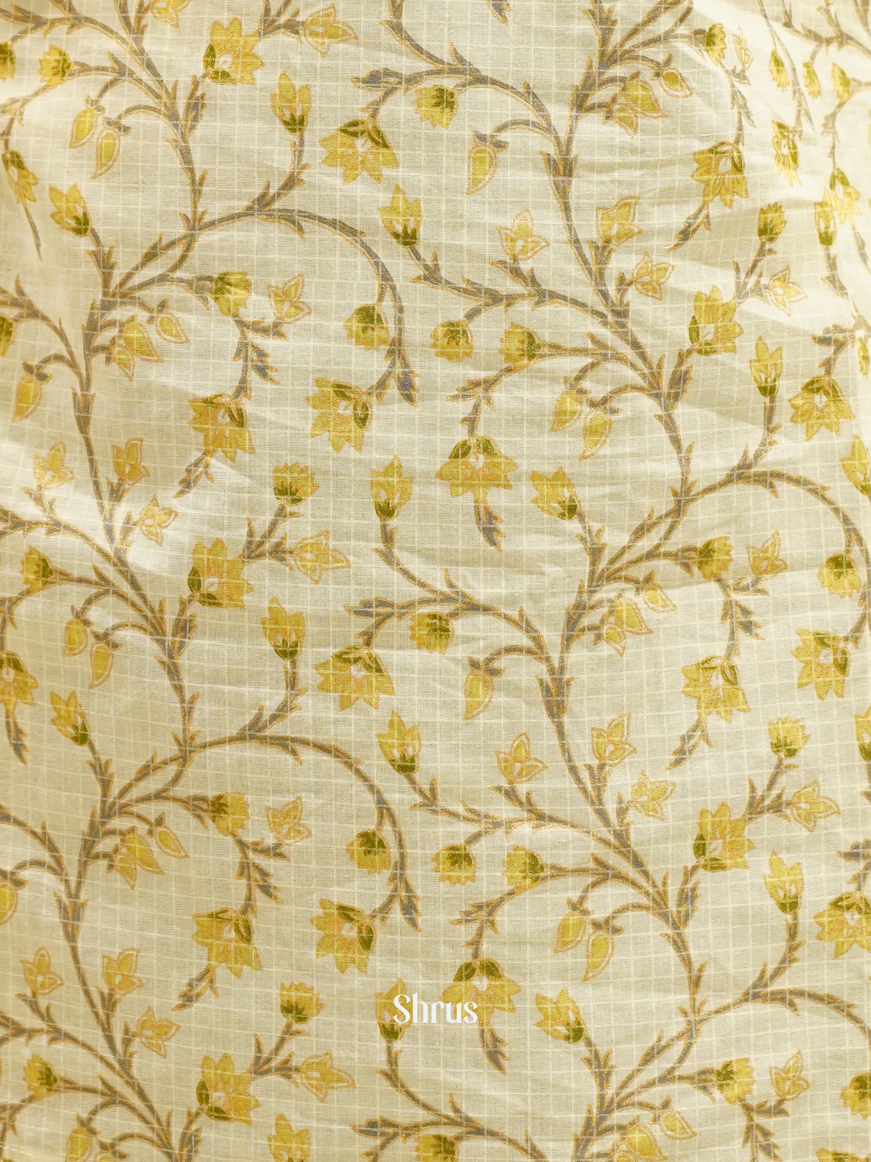 Cream - Readymade Short Kurti - Shop on ShrusEternity.com