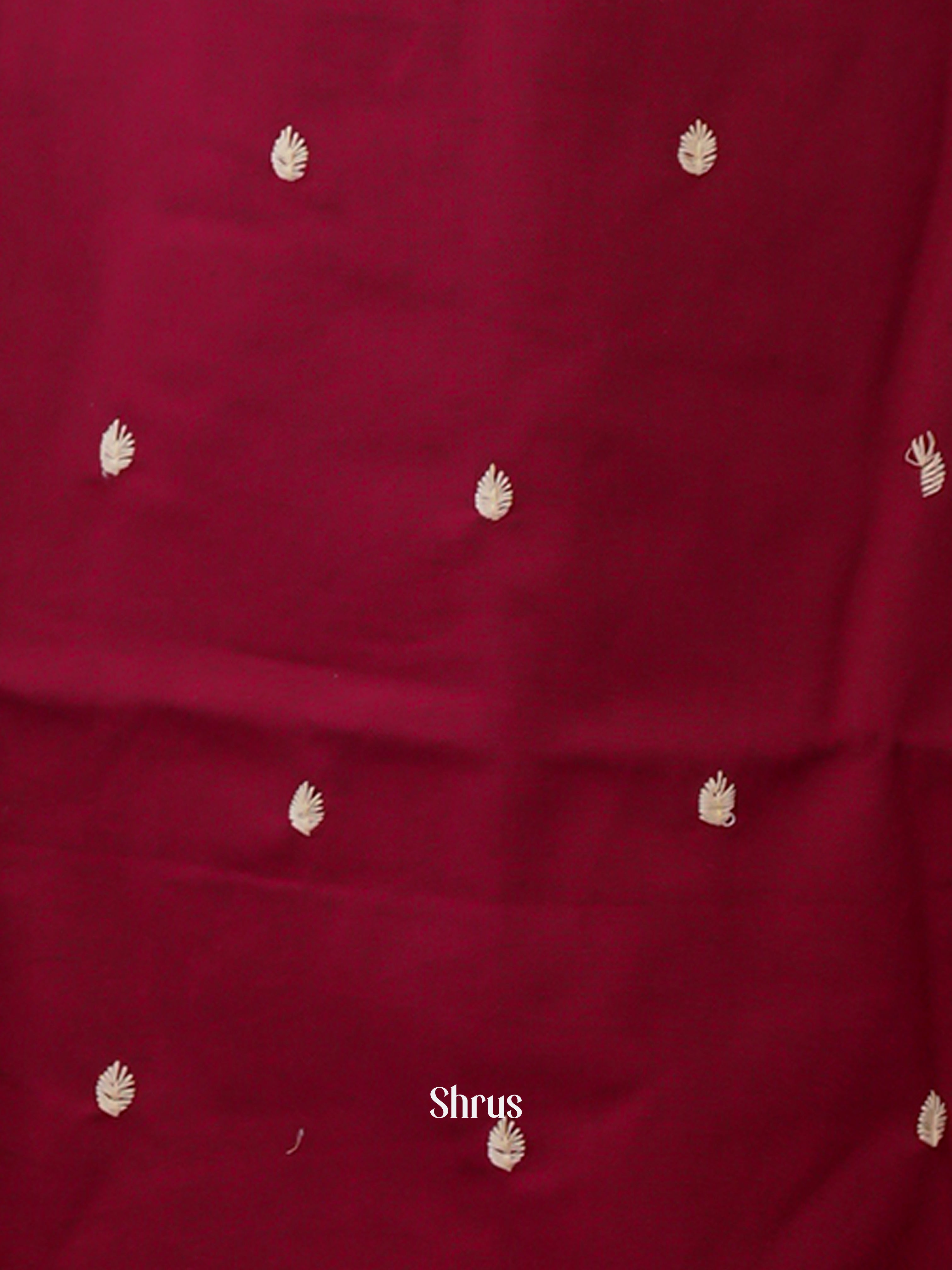 Maroon -2pc embroidery Readymade Suits - Shop on ShrusEternity.com