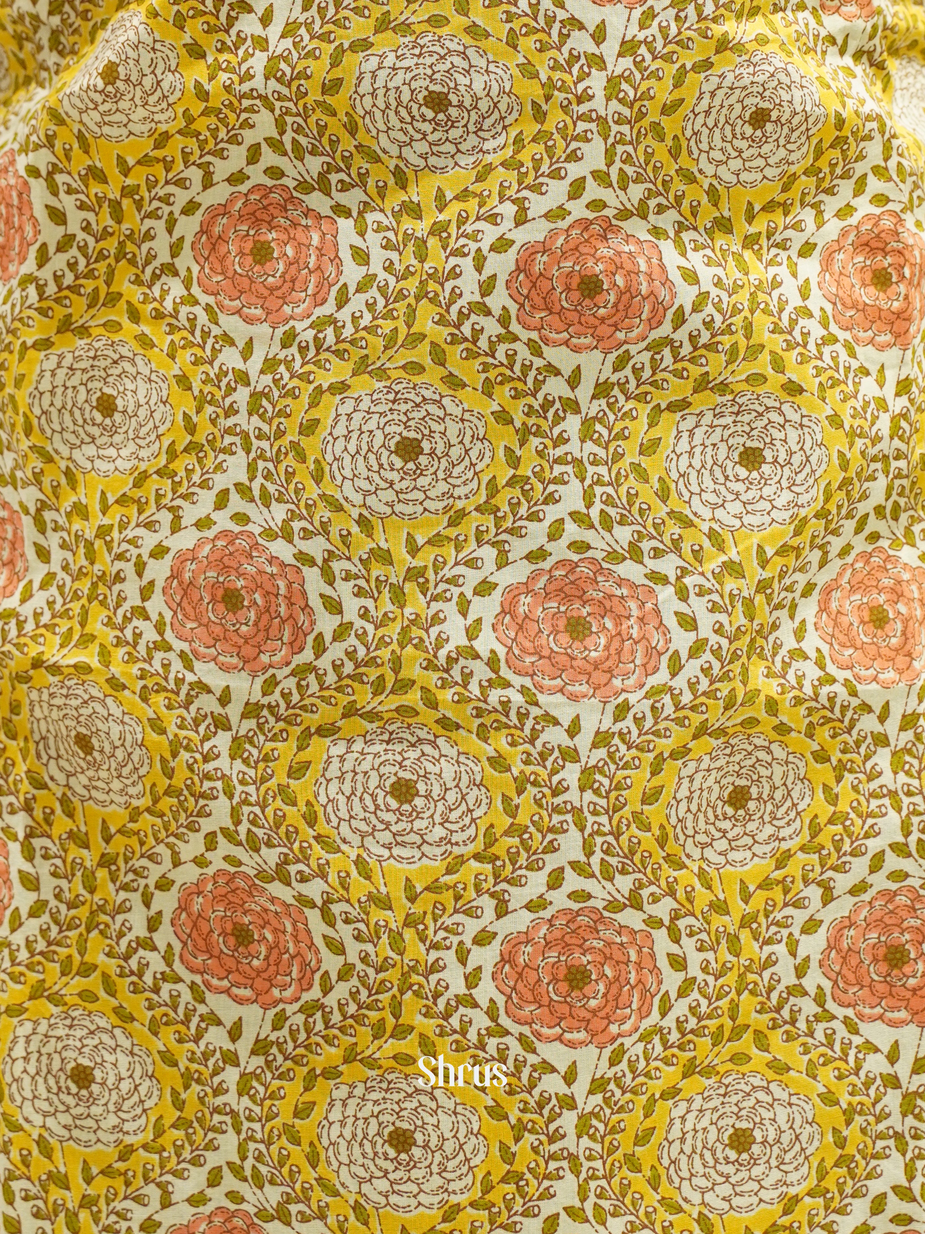 Yellow & Pink - Readymade Kurti - Shop on ShrusEternity.com