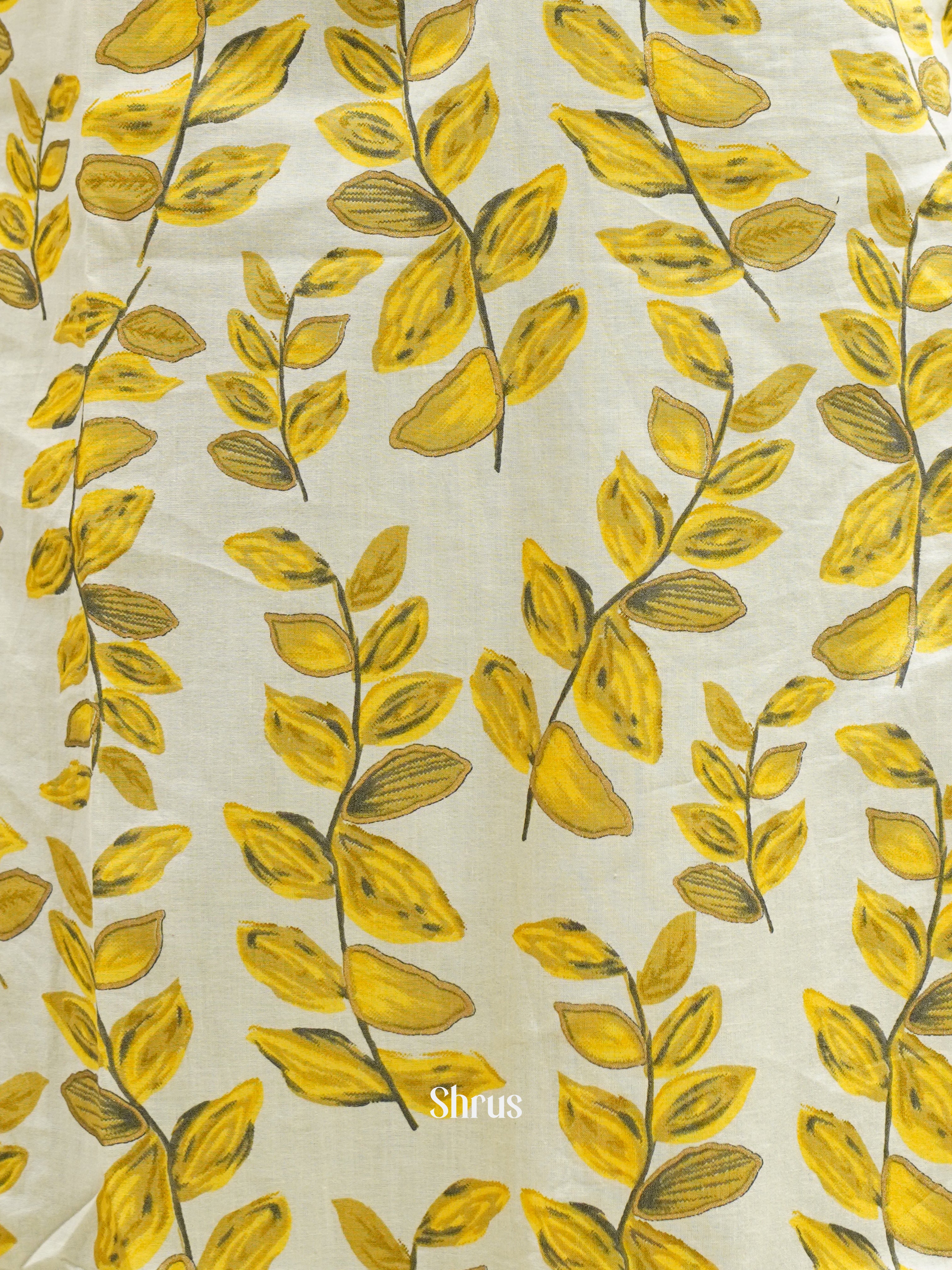 Cream & Yellow - Readymade Kurti - Shop on ShrusEternity.com