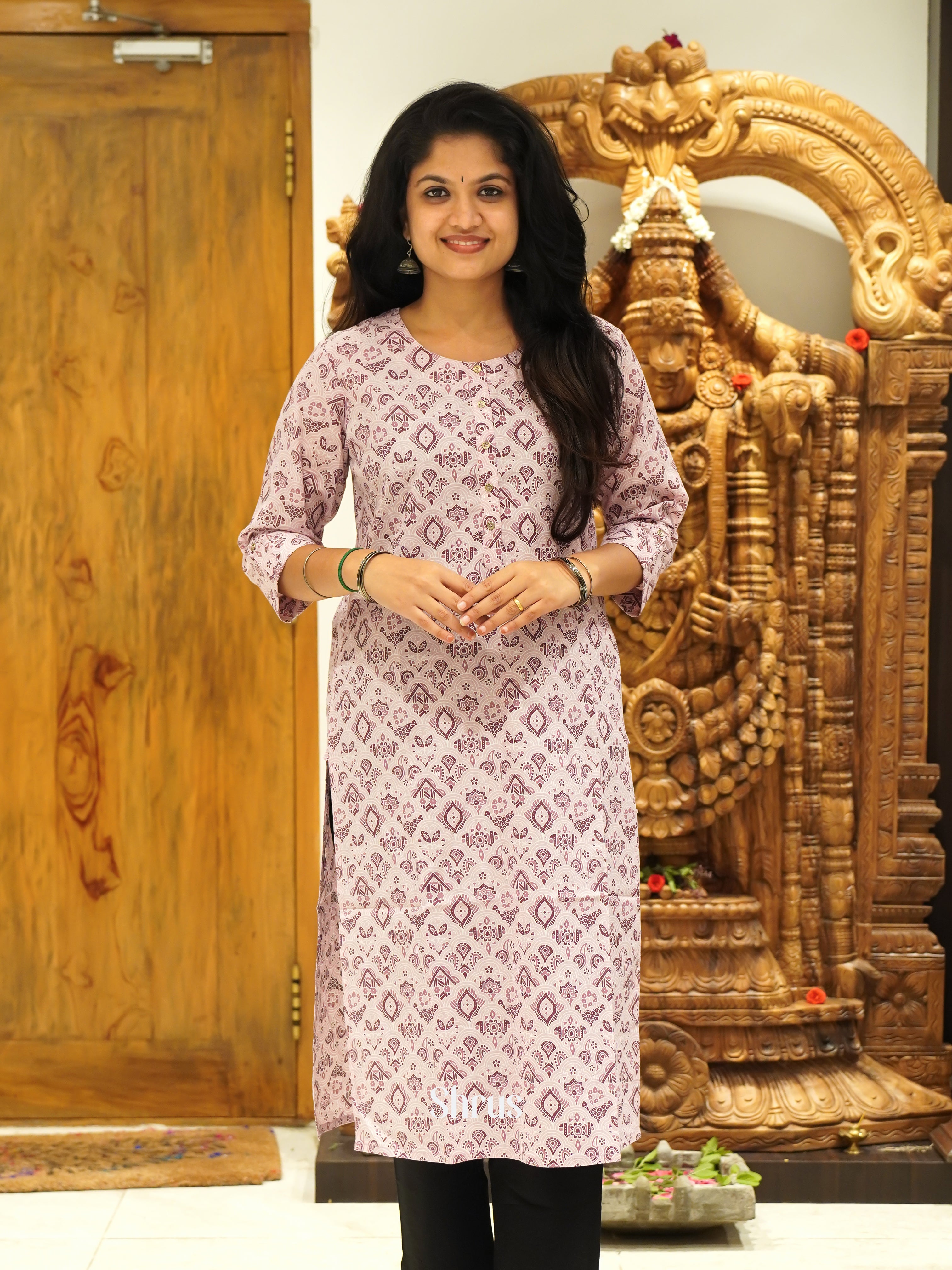 Onion Pink - Ready made Kurti - Shop on ShrusEternity.com