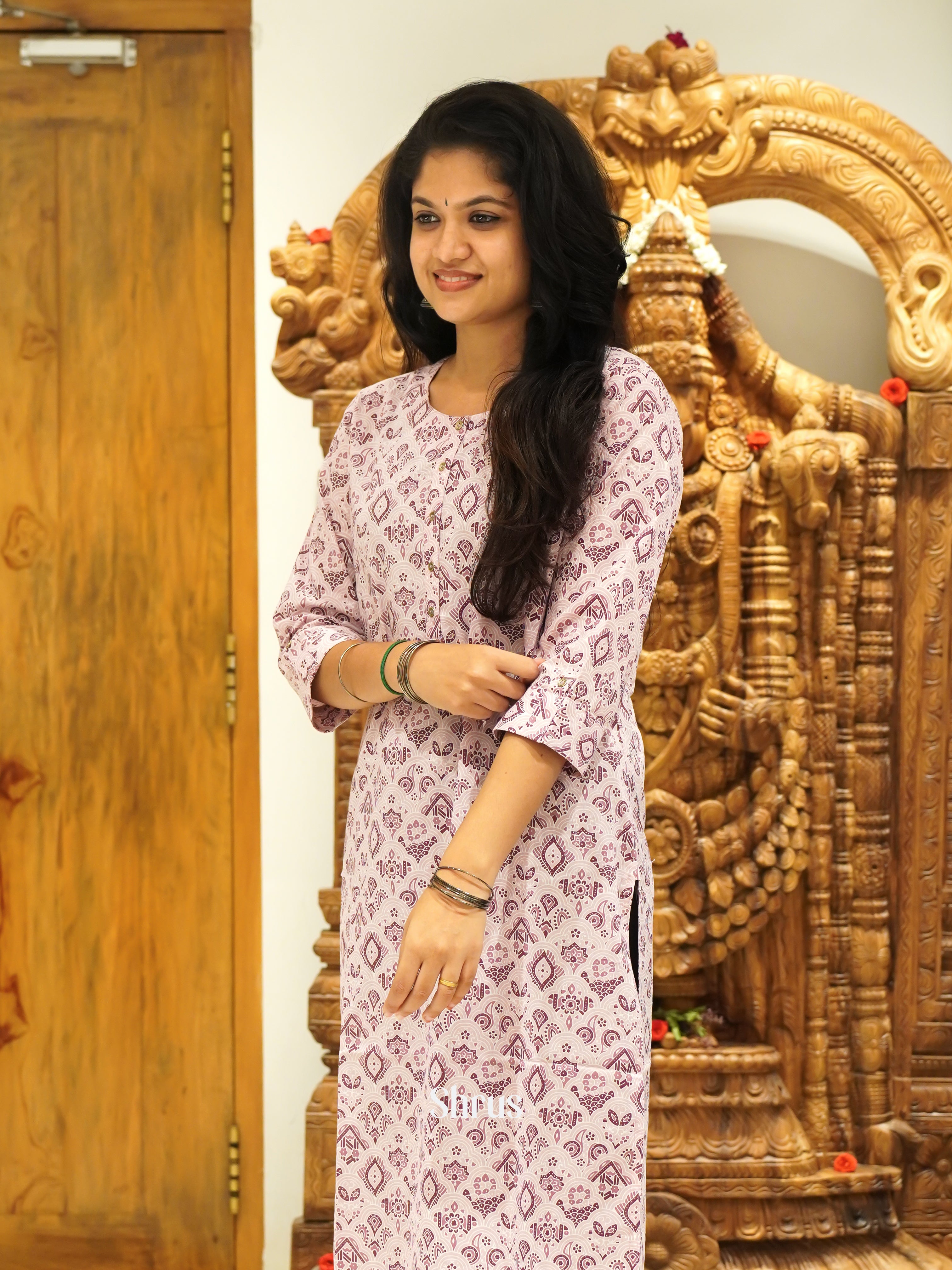 Onion Pink - Ready made Kurti - Shop on ShrusEternity.com