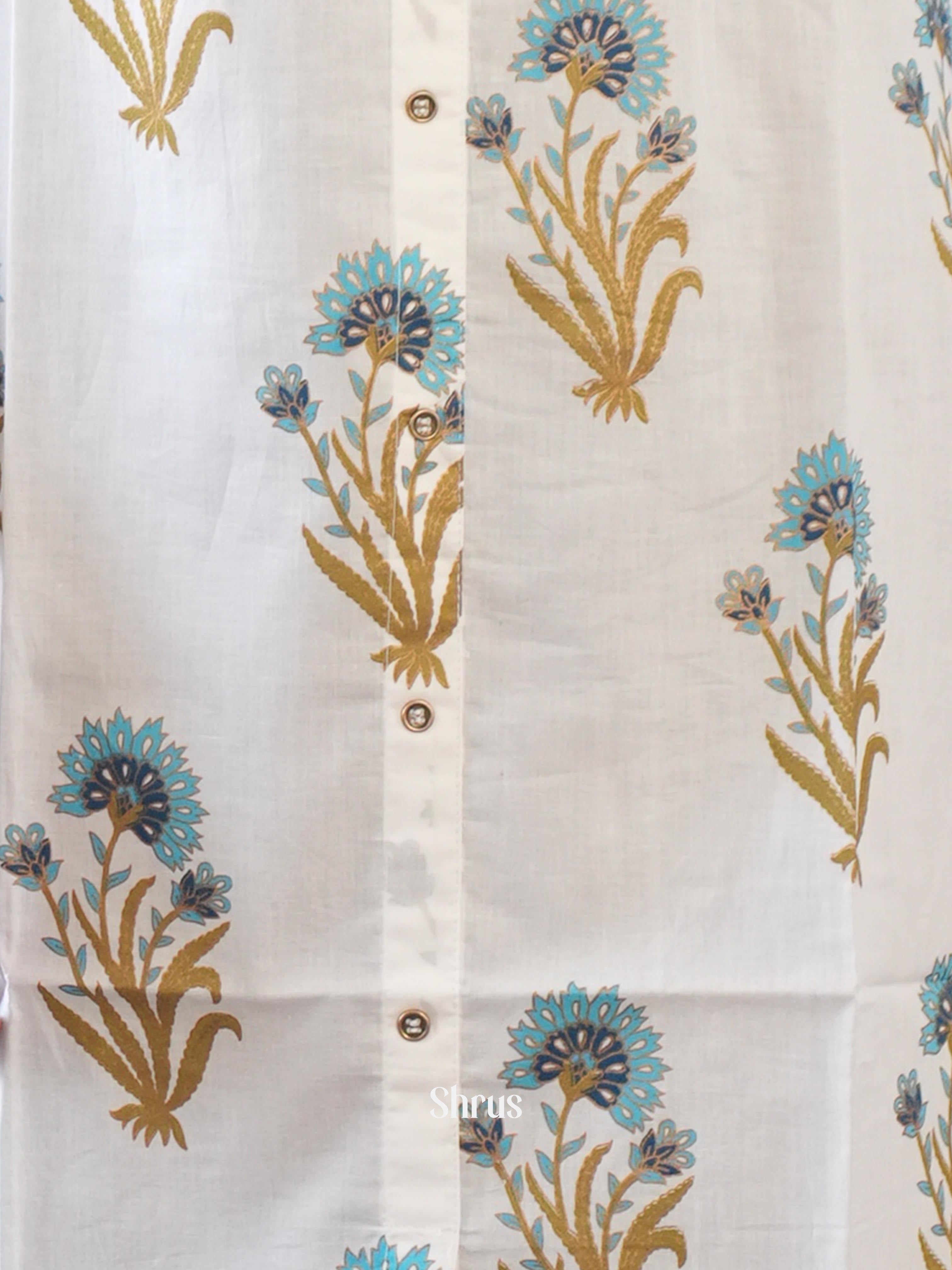 Cream - Readymade Kurti - Shop on ShrusEternity.com