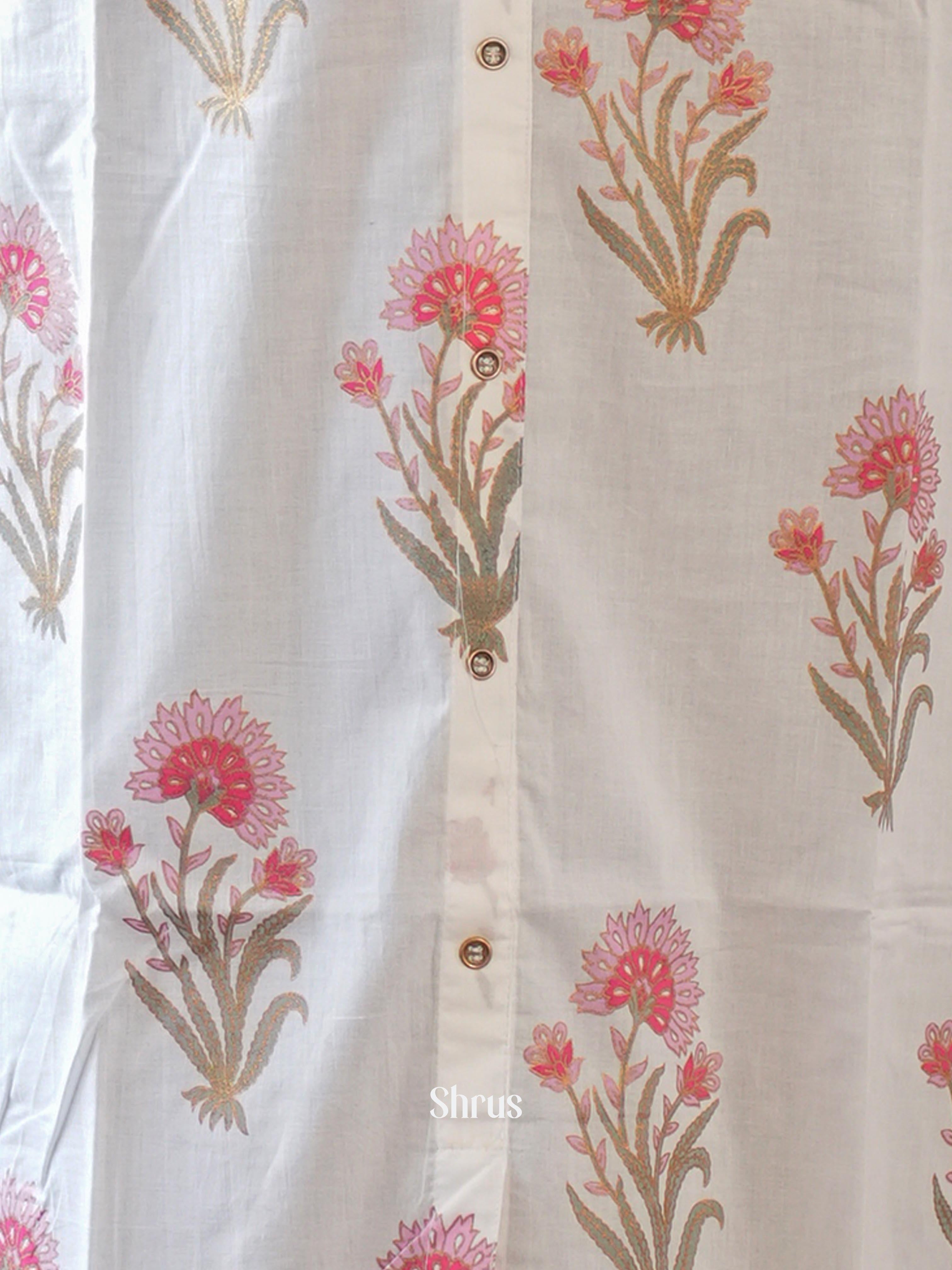 Cream - Readymade Kurti - Shop on ShrusEternity.com