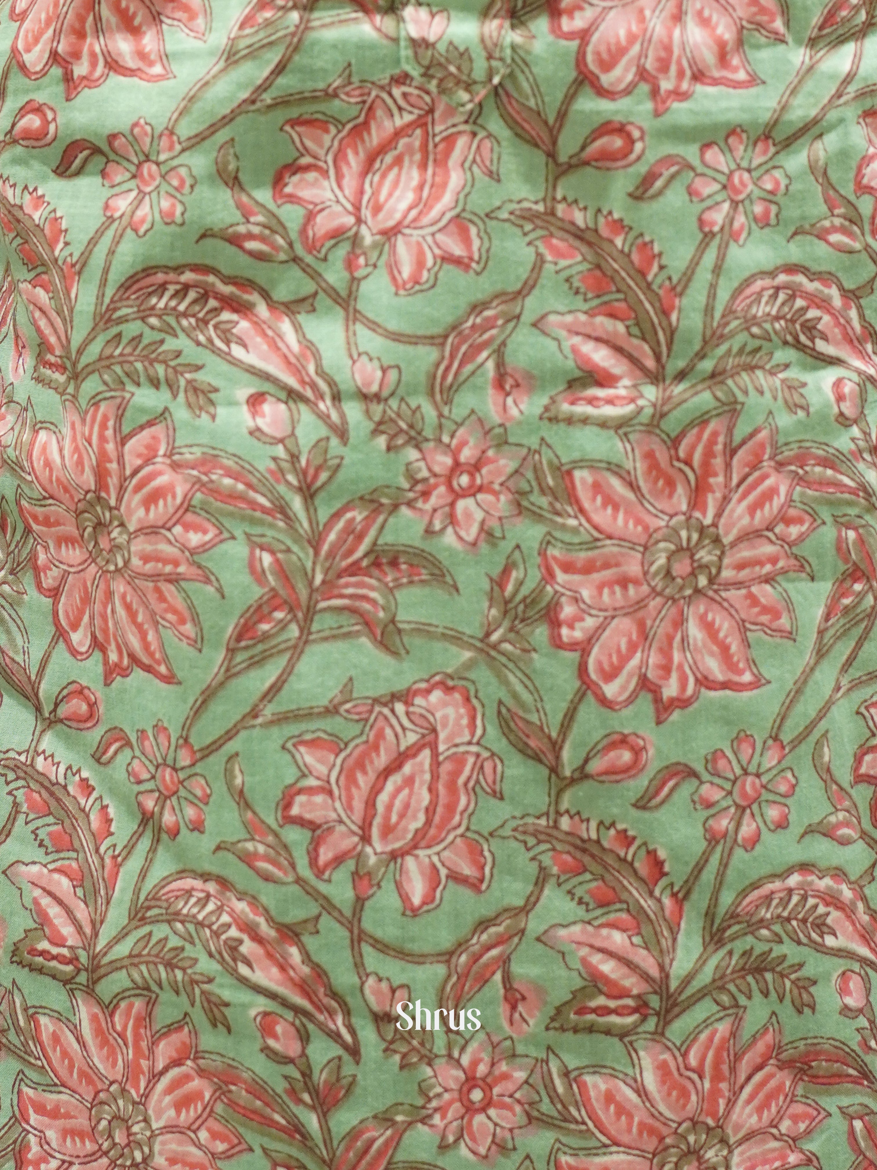 Green & Pink- Readymade Kurti - Shop on ShrusEternity.com