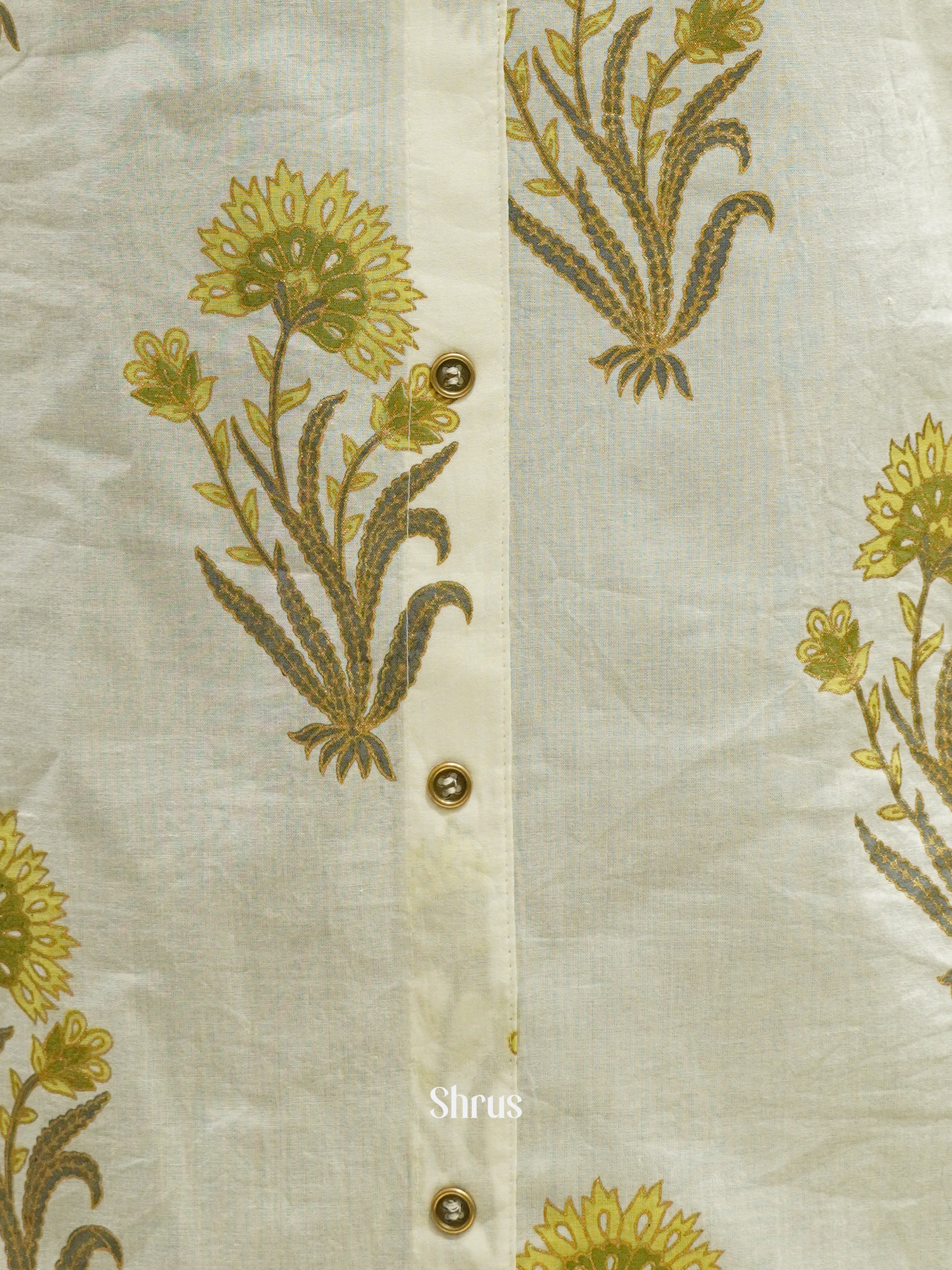 white & Green - Readymade Kurti - Shop on ShrusEternity.com