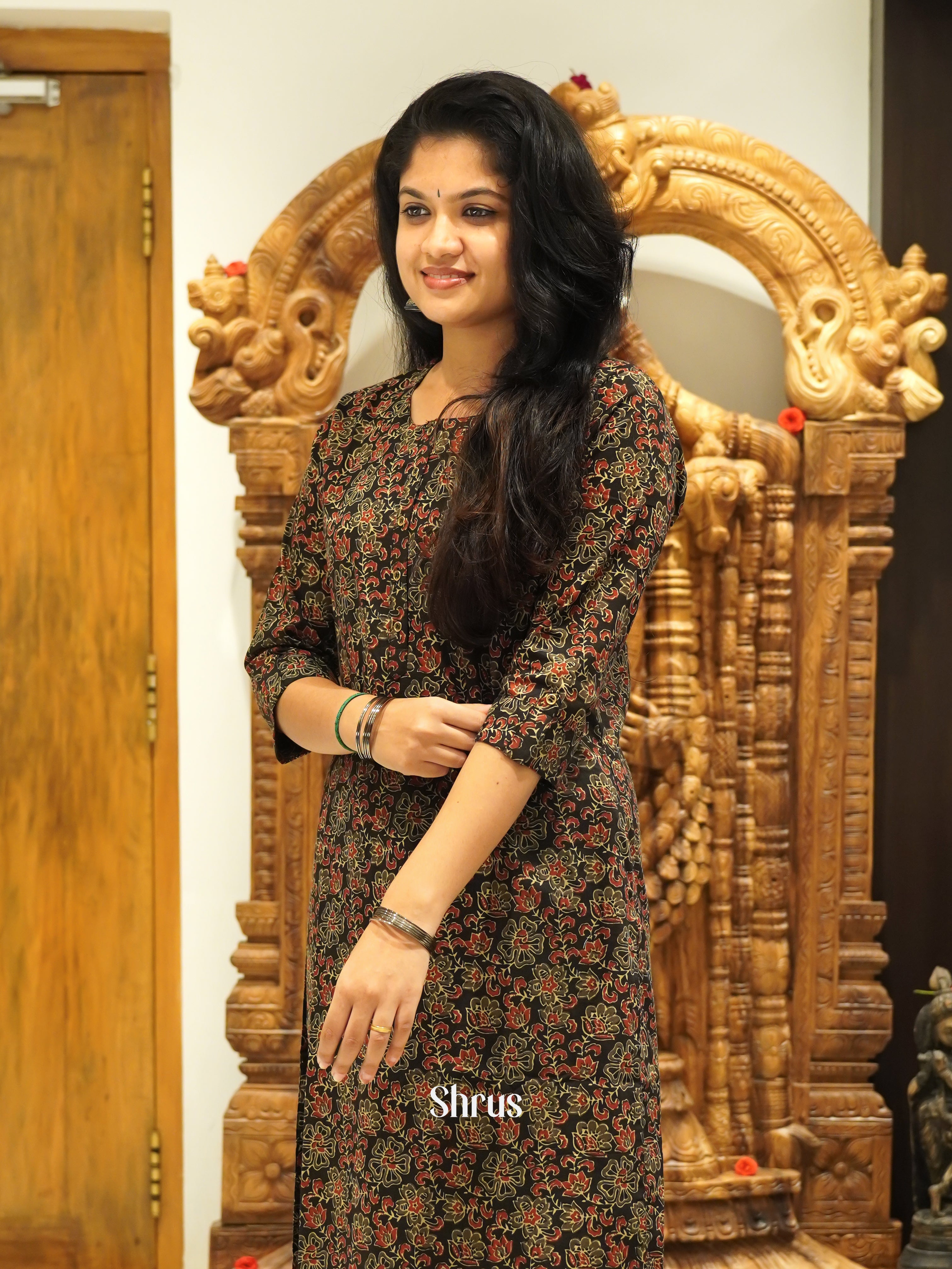Black - Readymade Kurti - Shop on ShrusEternity.com