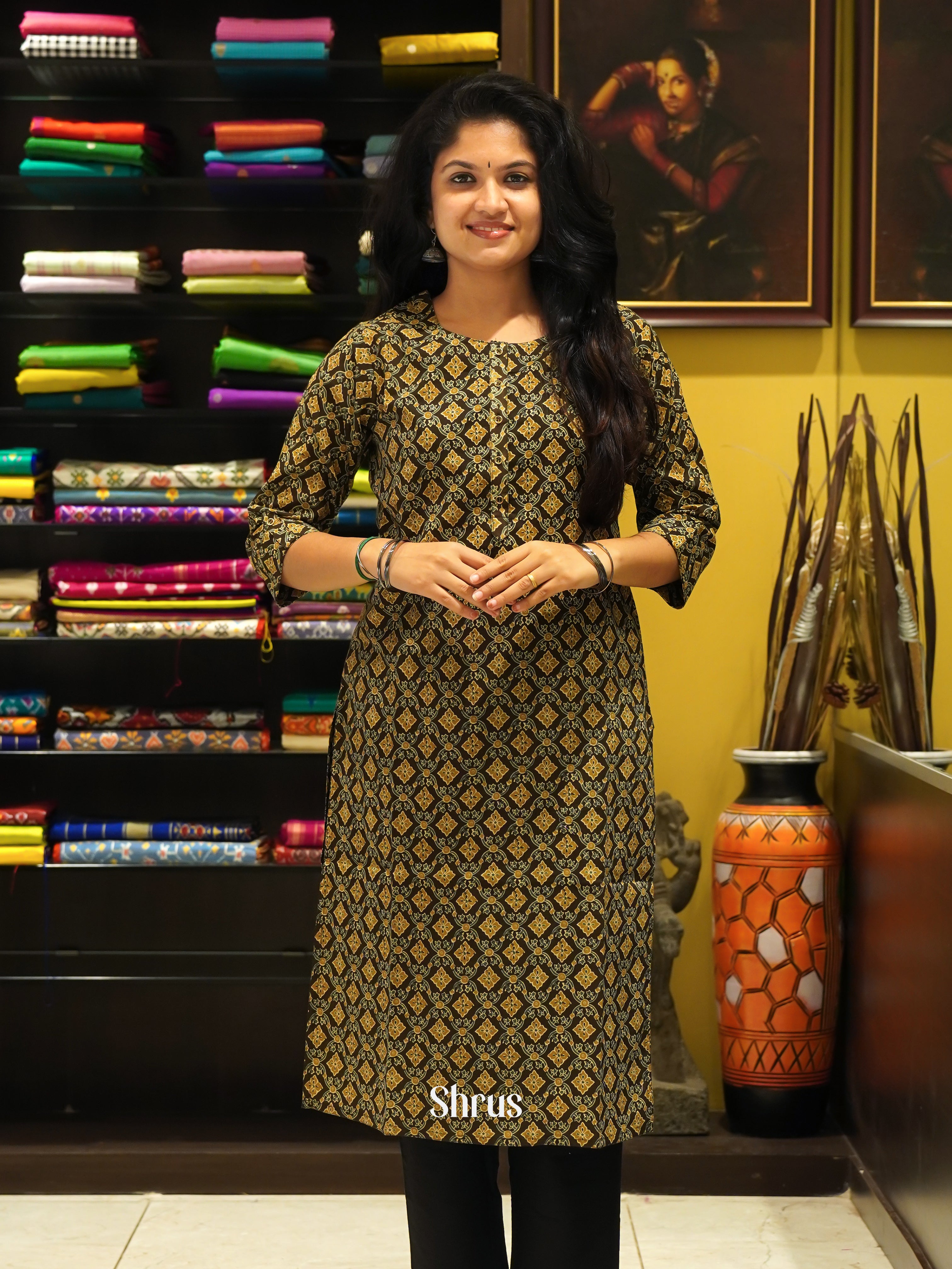 Green - Readymade Kurti - Shop on ShrusEternity.com