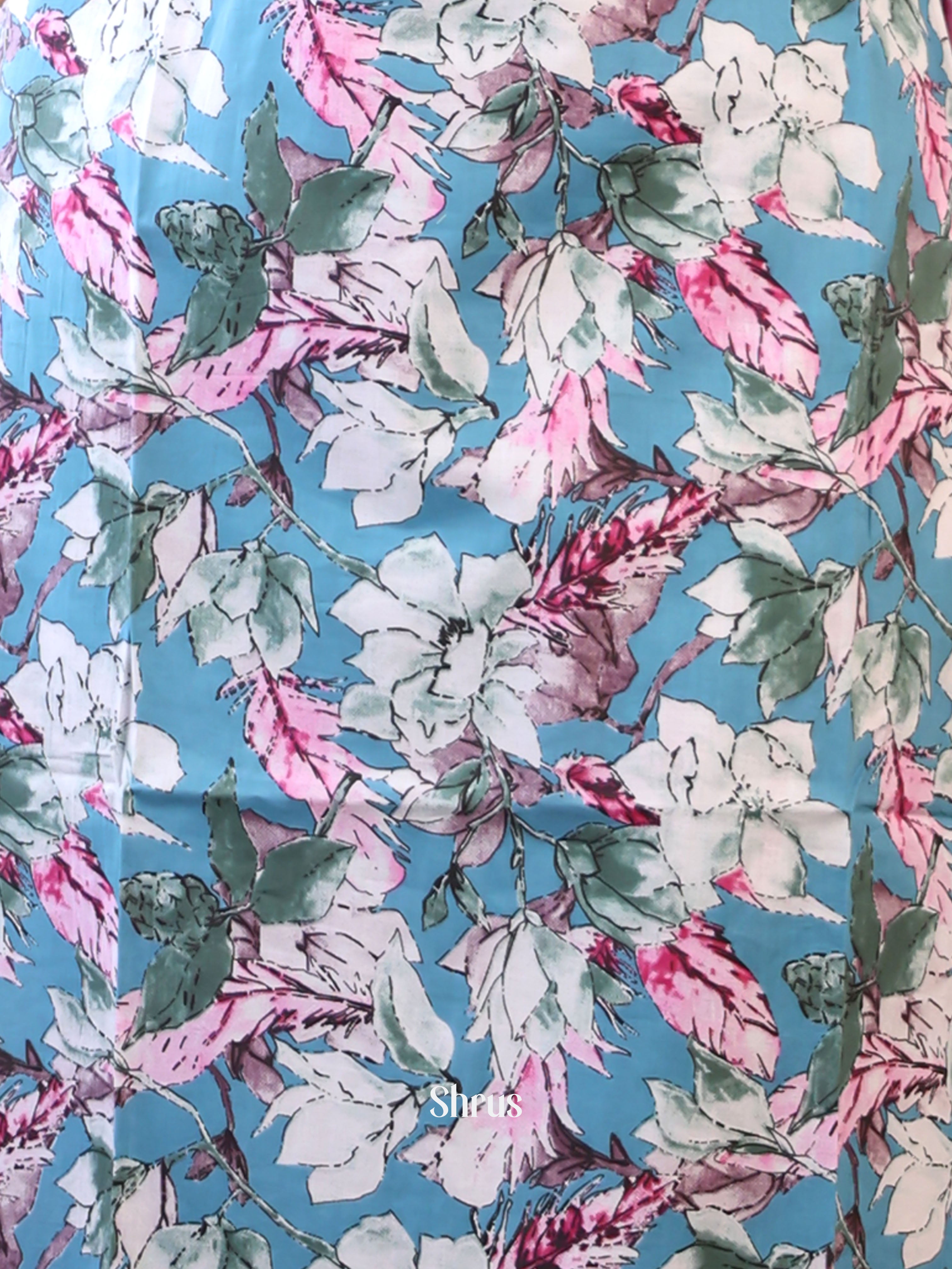 Blue - 2pc cotton bagru print Readymade Suits - Shop on ShrusEternity.com