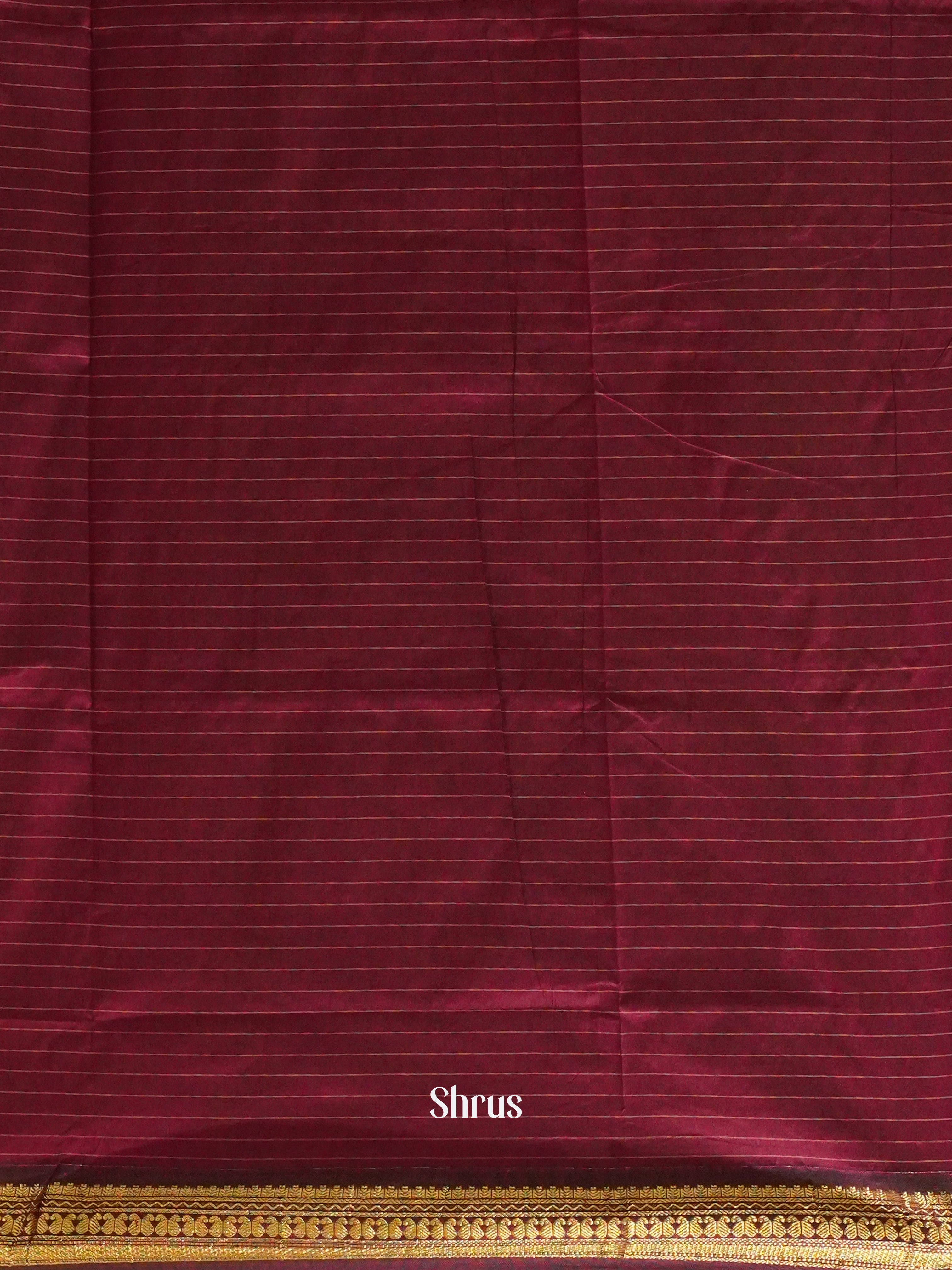 Green & Maroon - Kalyani Cotton Saree - Shop on ShrusEternity.com