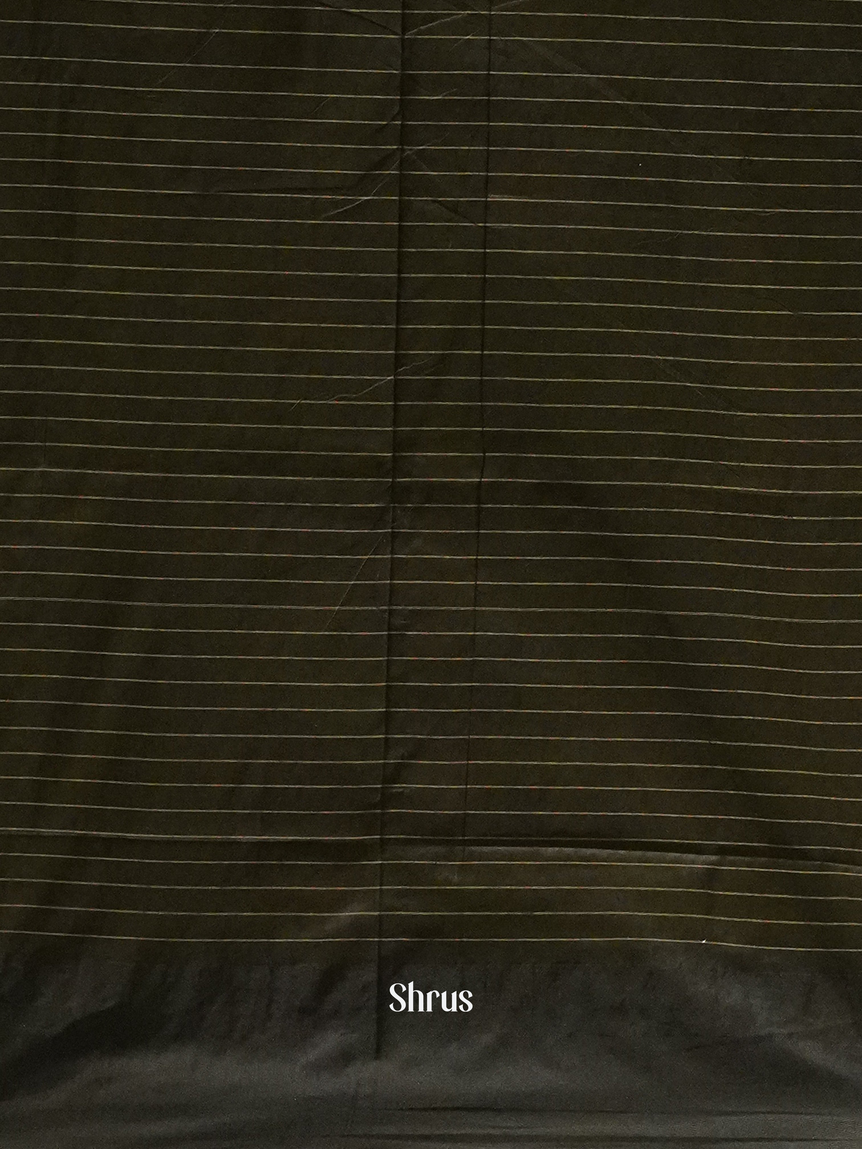 Fenugreek & Black - Kalyani Cotton Saree - Shop on ShrusEternity.com
